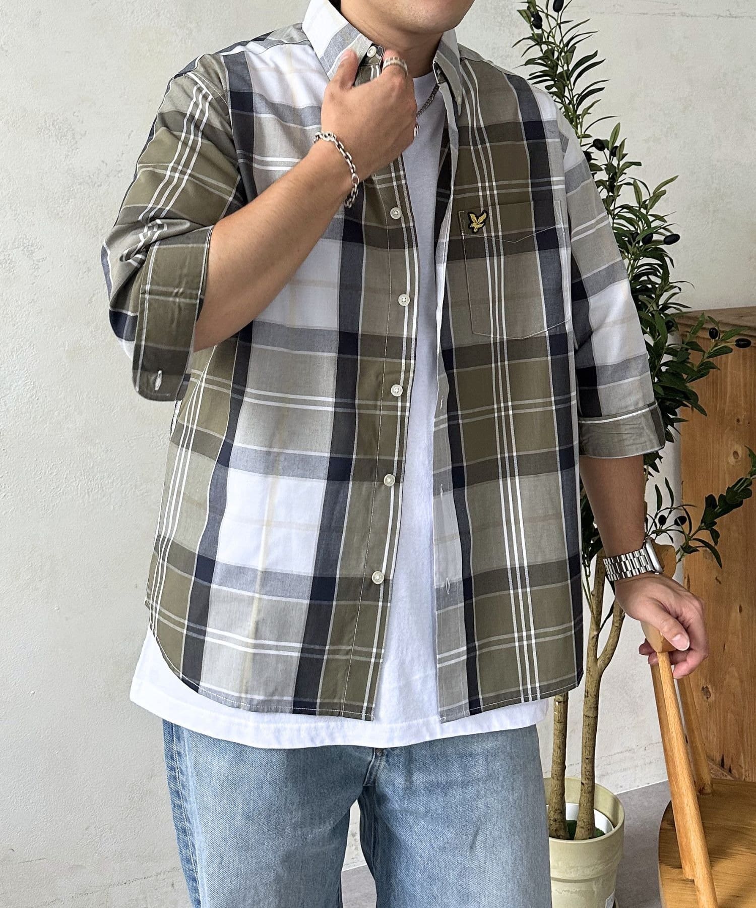 LYLE&SCOTT】七分袖チェックシャツ | LOCUST(ローカスト)メンズ | PAL