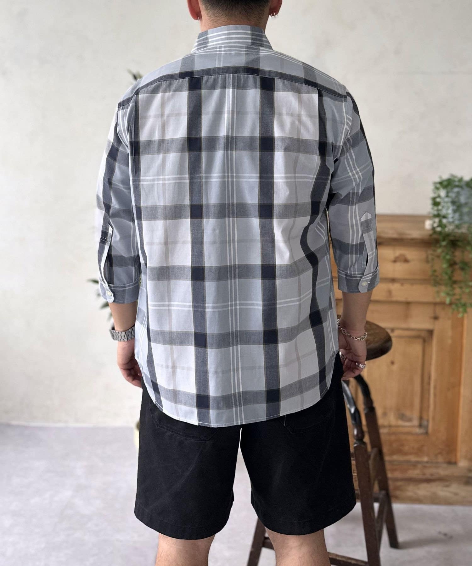 LOCUST(ローカスト) 【LYLE&SCOTT】七分袖チェックシャツ
