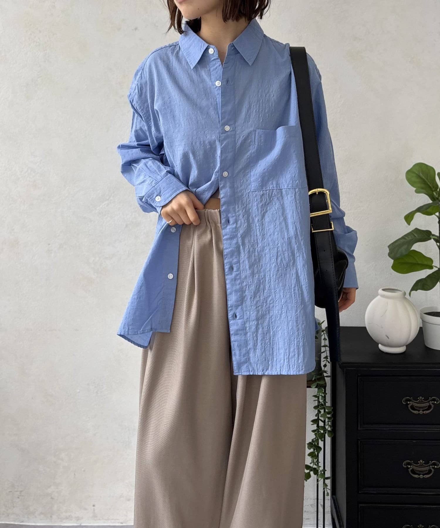 LOCUST(ローカスト) 【ユニセックス/サラッと着れる】 エアリーシャツ