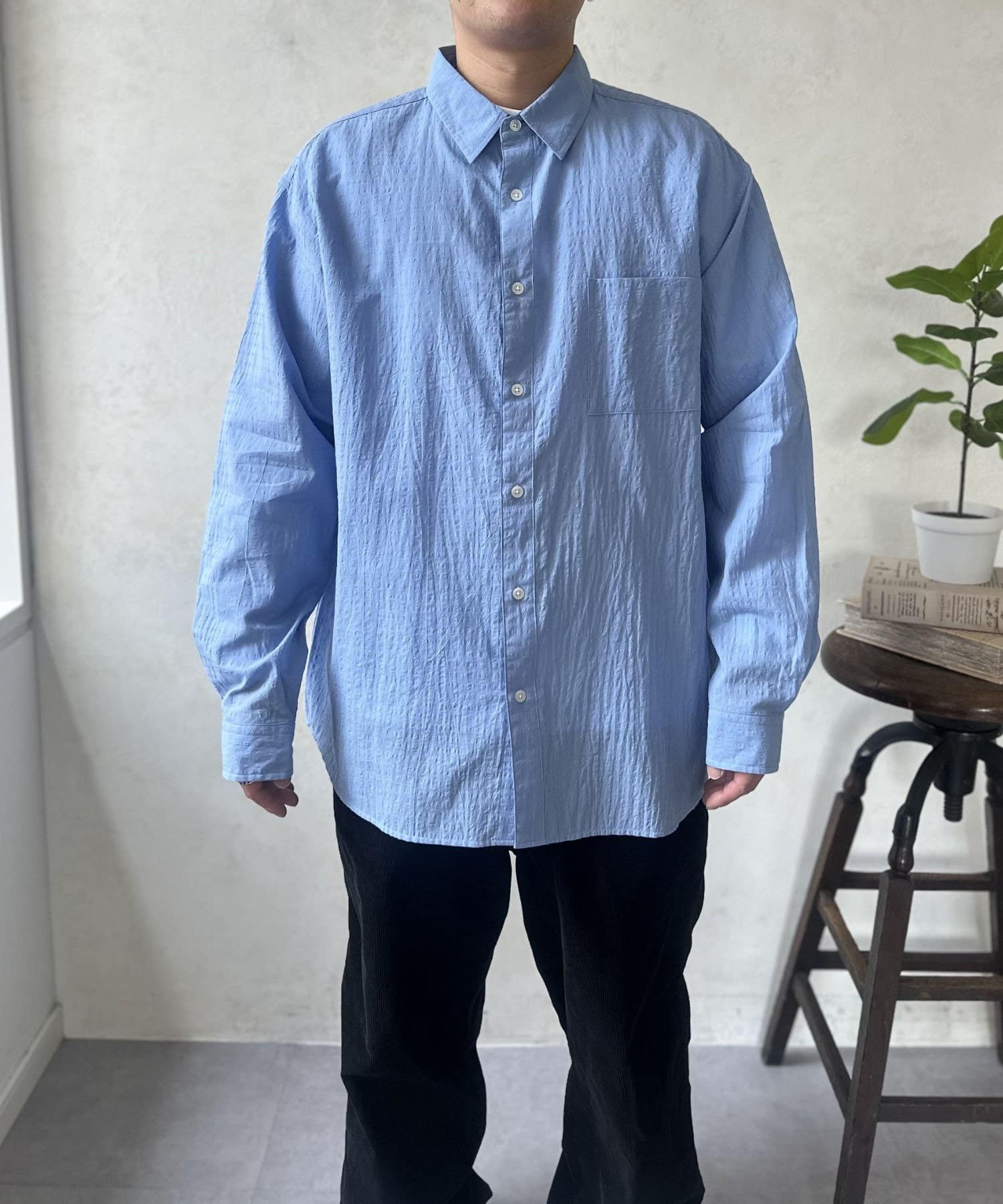 LOCUST(ローカスト) 【ユニセックス/サラッと着れる】 エアリーシャツ