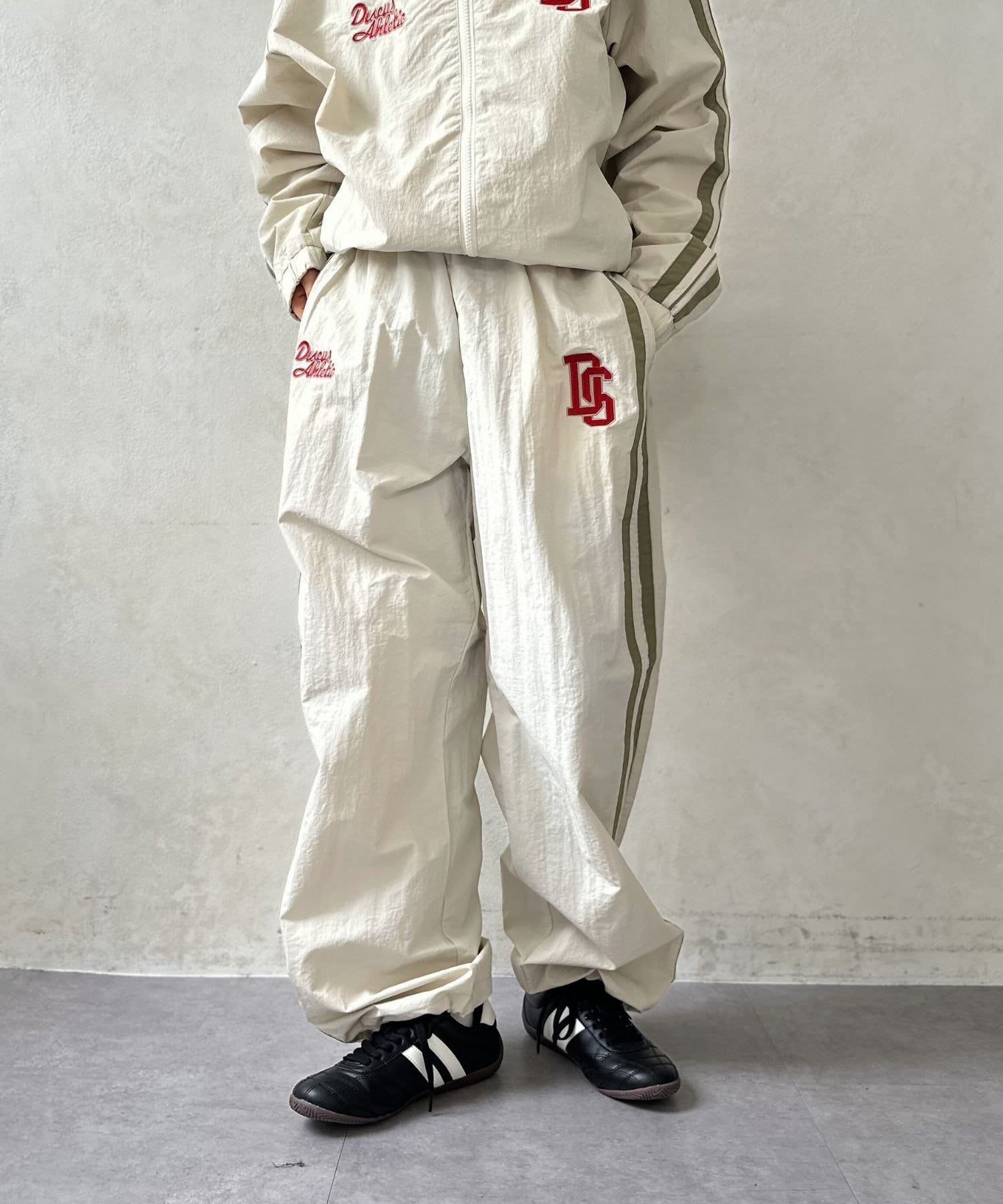 LOCUST(ローカスト) 【ユニセックス】【DISCUS】サイドラインワイドパンツ