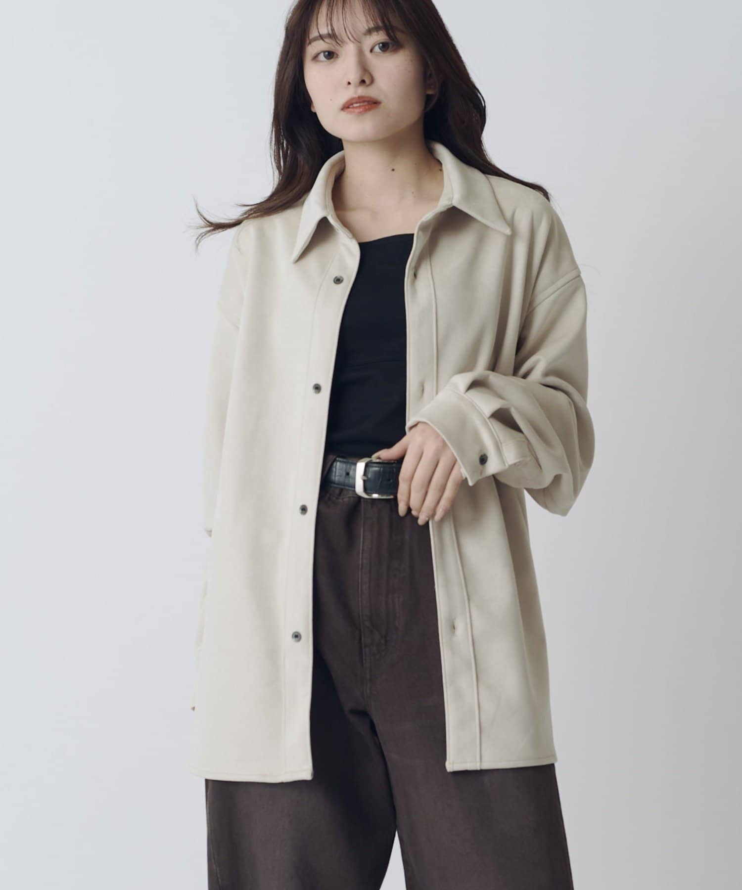 Lui's(ルイス) ウォッシャブルスエードシャツ