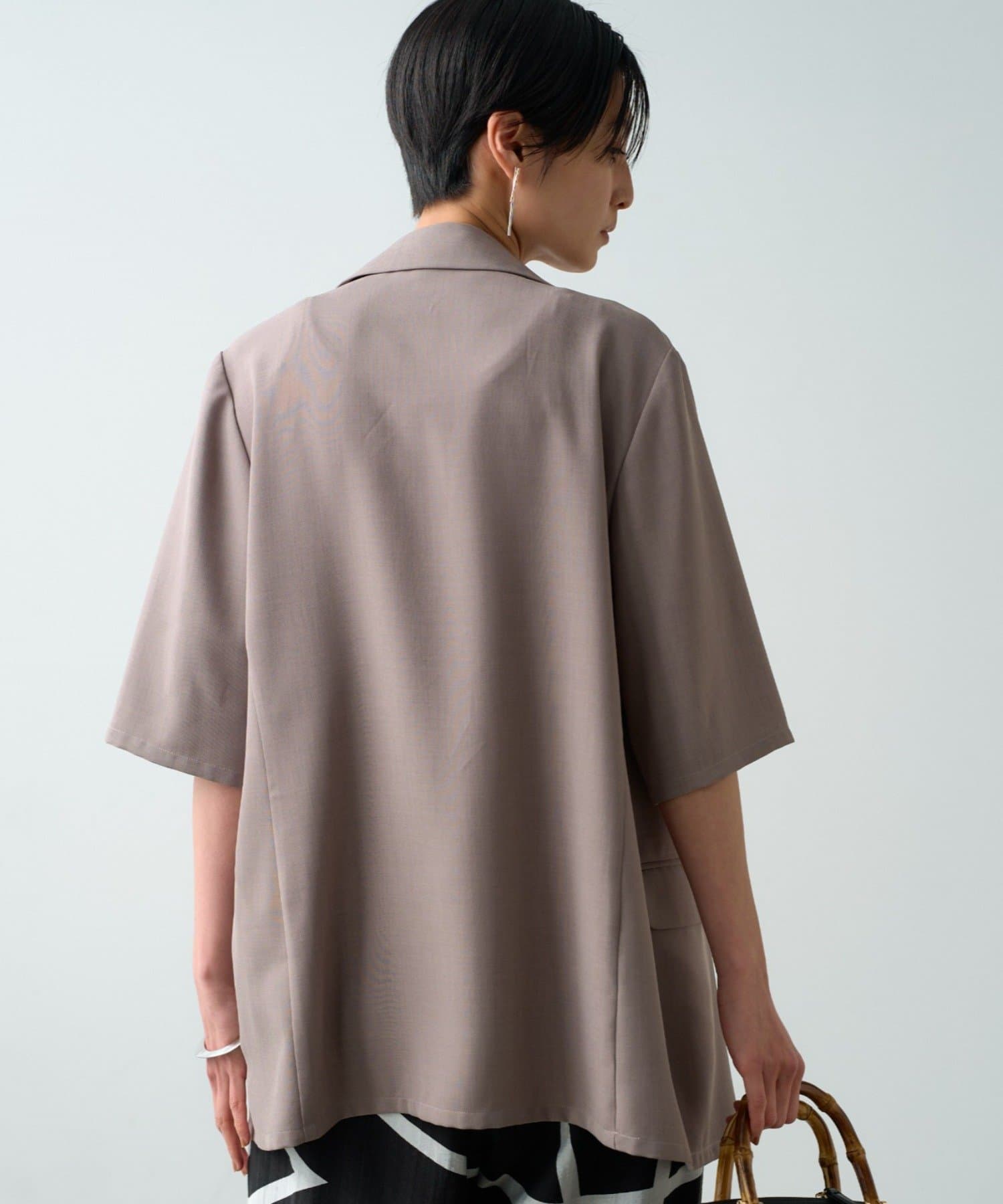 LOUNGEDRESS(ラウンジドレス) 【＠ld_hrmコラボ新色グレー登場】ハーフスリーブジャケット