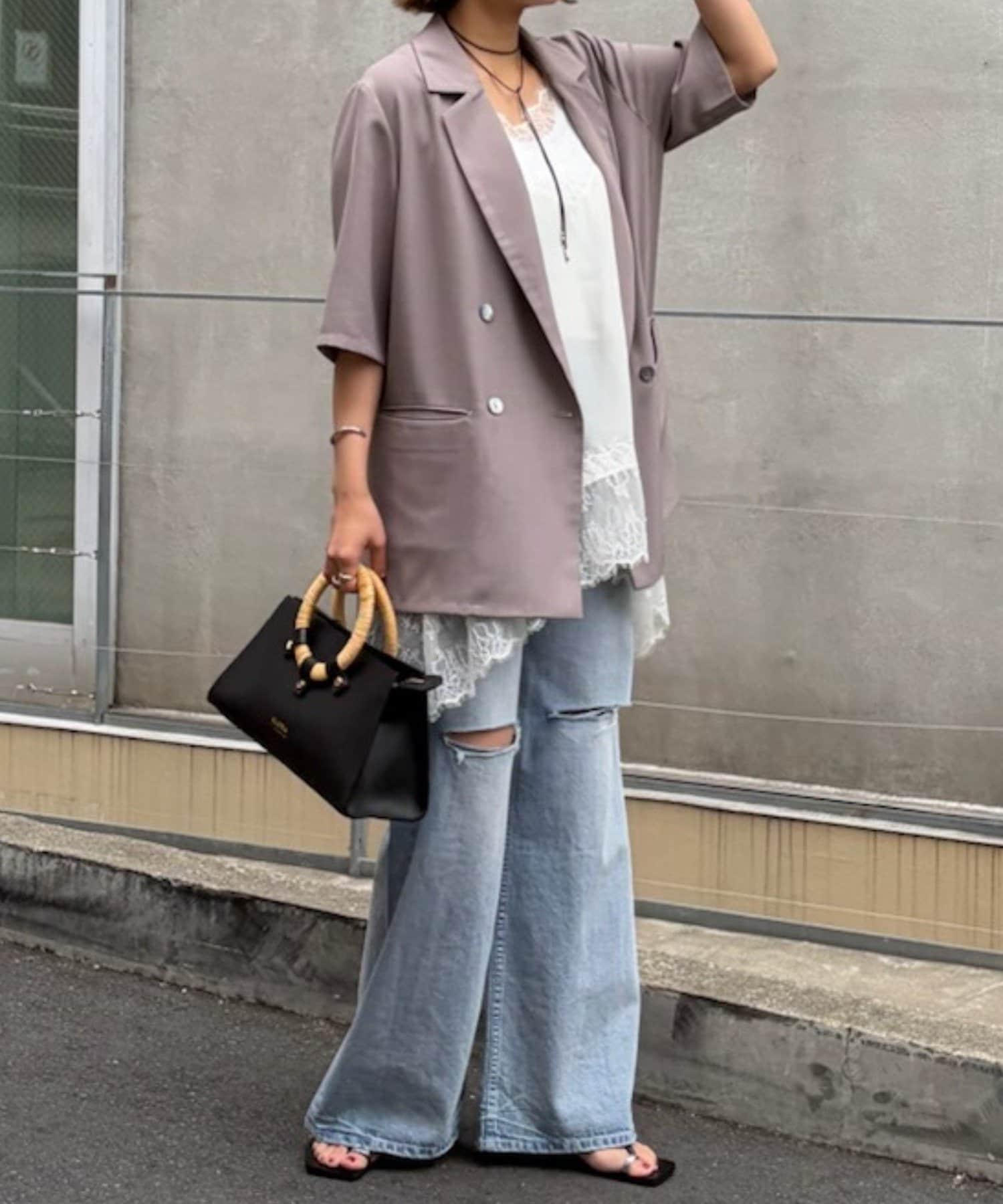 LOUNGEDRESS(ラウンジドレス) ハーフスリーブジャケット