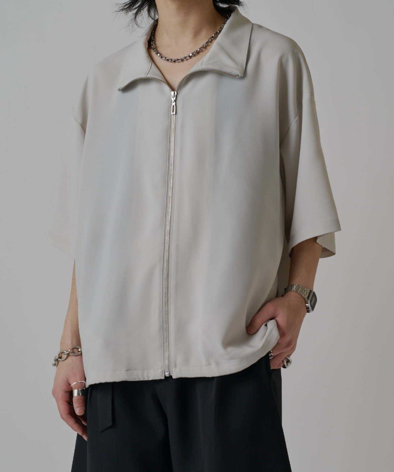 Lui's(ルイス) ショートスリーブジップシャツ