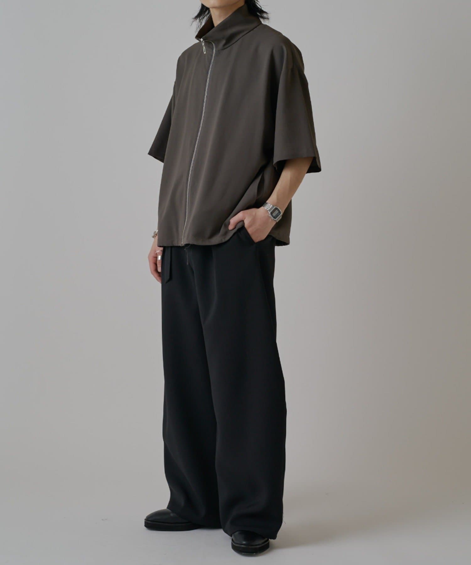 Lui's(ルイス) ショートスリーブジップシャツ