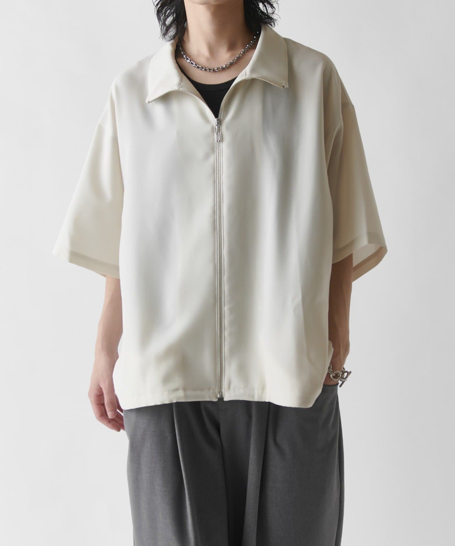 Lui's(ルイス) ショートスリーブオーバーZIPシャツ
