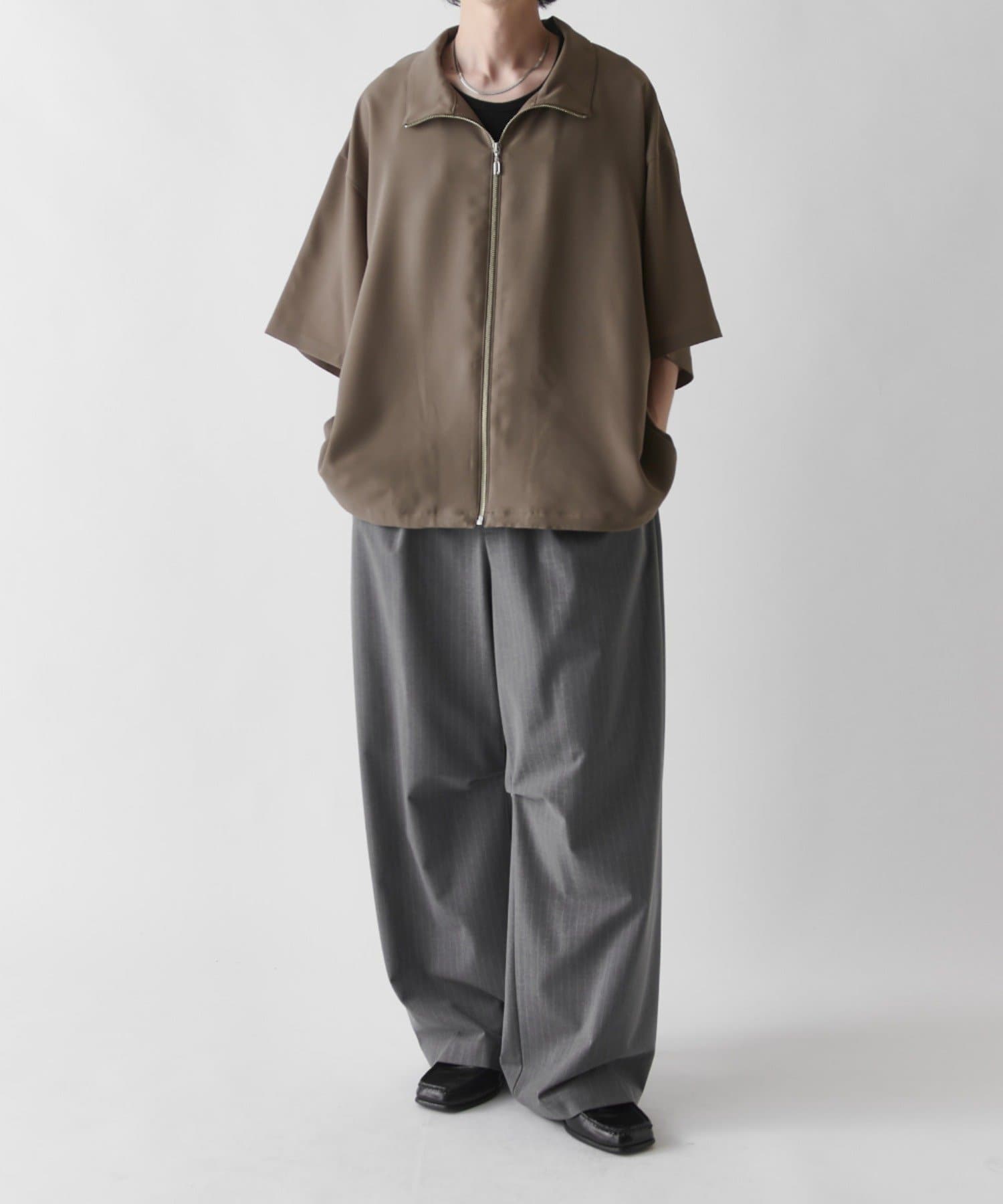 Lui's(ルイス) ショートスリーブオーバーZIPシャツ