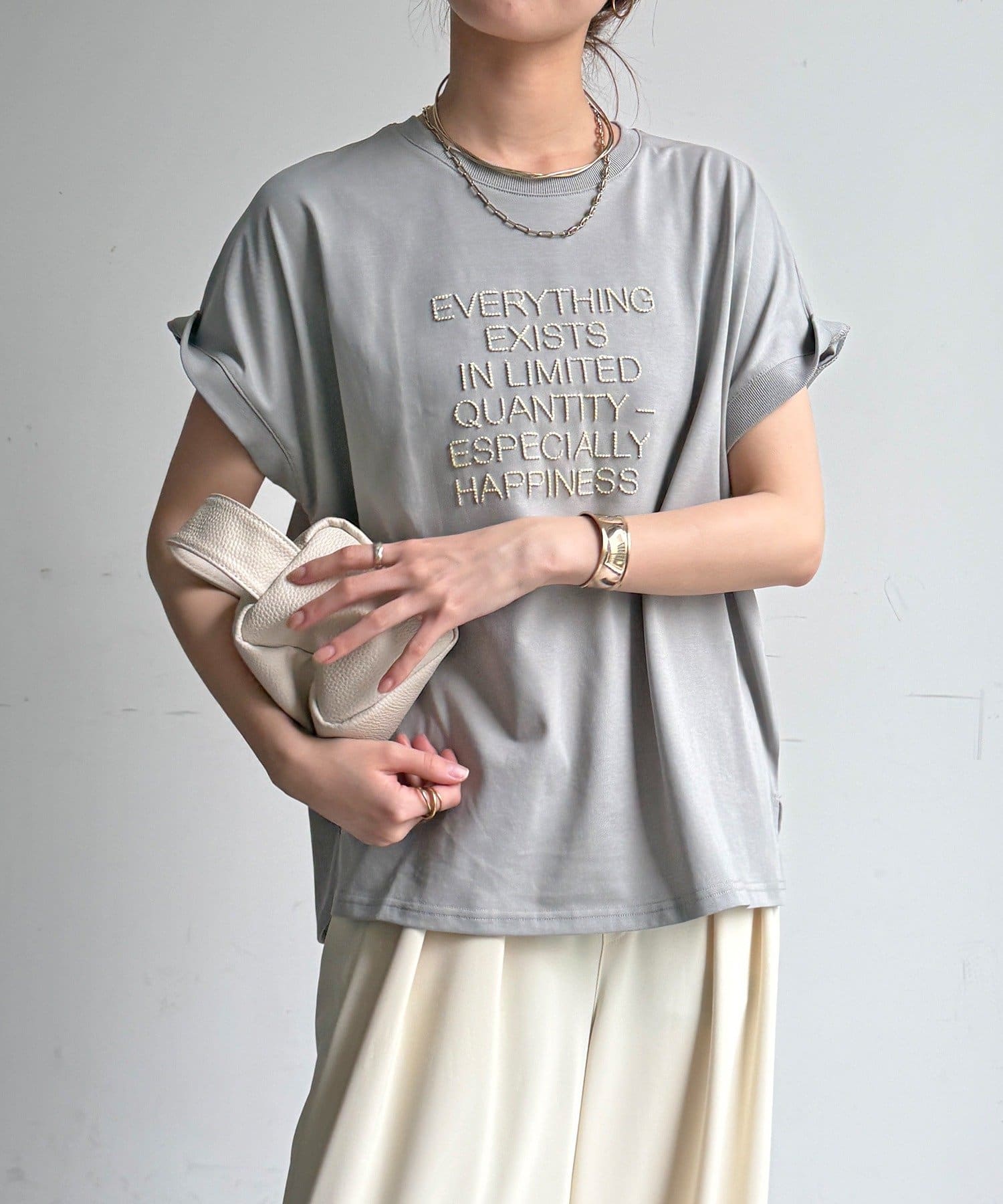 DOUDOU(ドゥドゥ) 【WEB限定】ロゴ刺繍プルオーバー