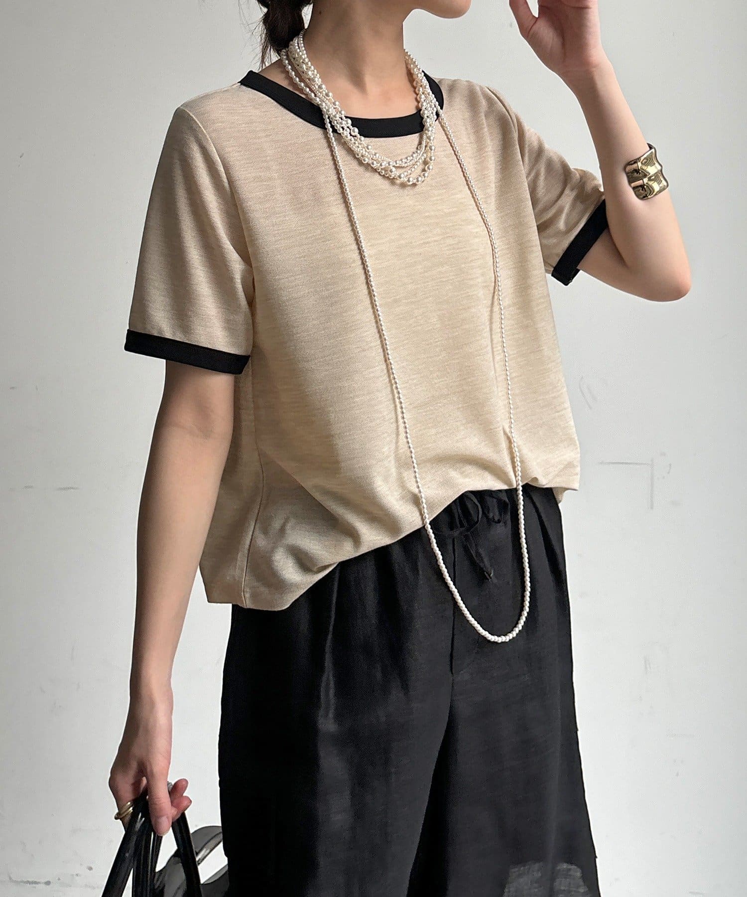 DOUDOU(ドゥドゥ) 【WEB限定】リンガーTEE