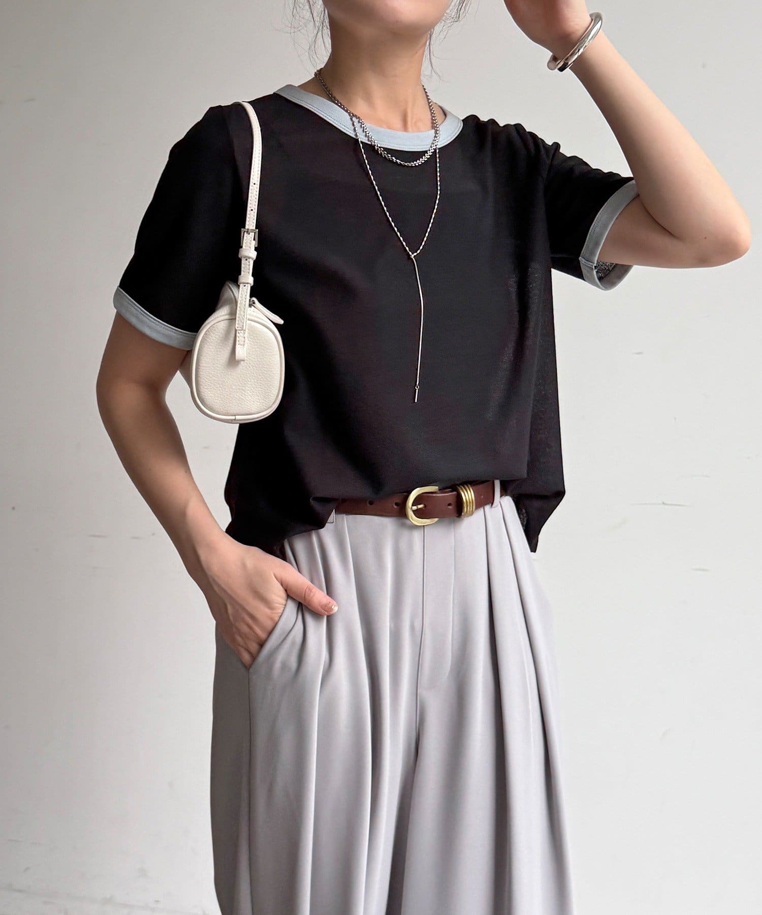 DOUDOU(ドゥドゥ) 【WEB限定】リンガーTEE