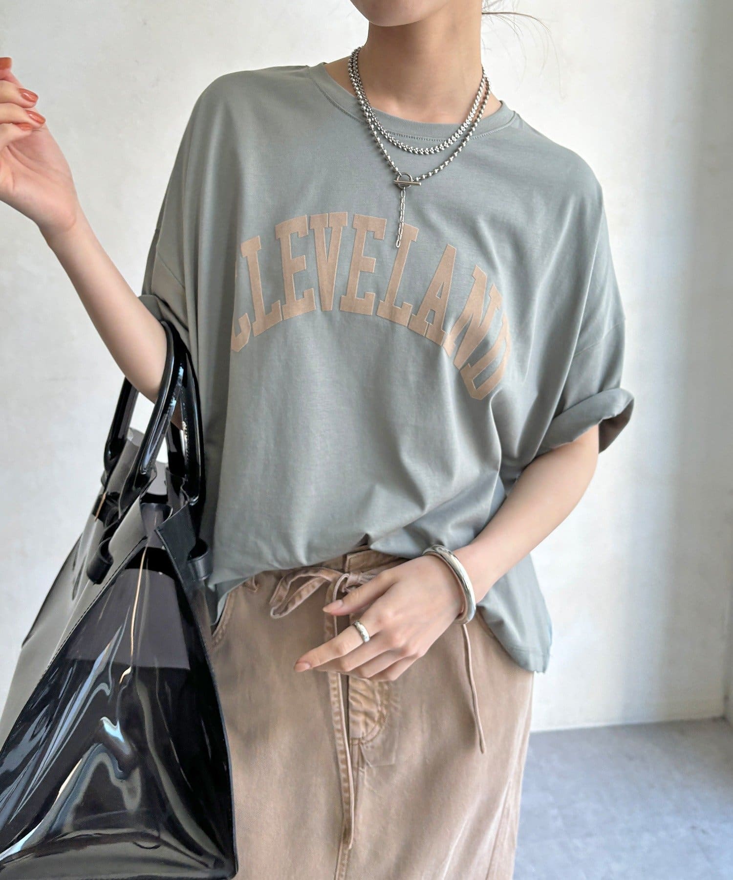 DOUDOU(ドゥドゥ) 【WE限定】フロッキーロゴプリントTEE