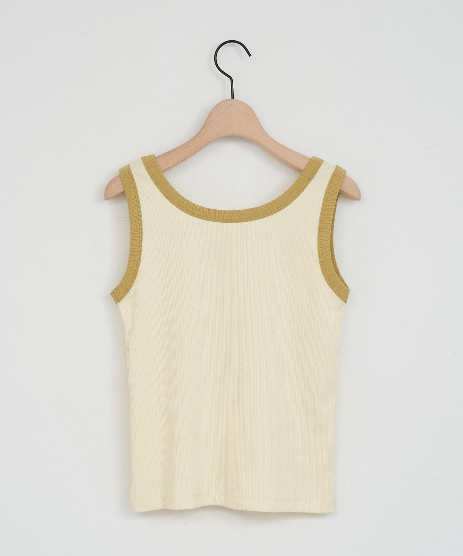 DISCOAT(ディスコート) 【WEB限定】配色リブタンクトップ