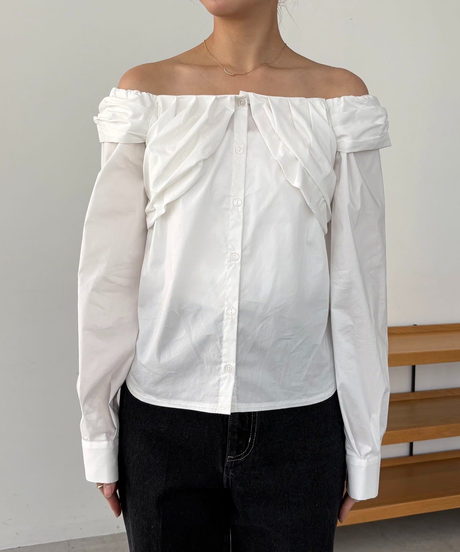 CAPRICIEUX LE'MAGE(カプリシュレマージュ) オフショルパフブラウス