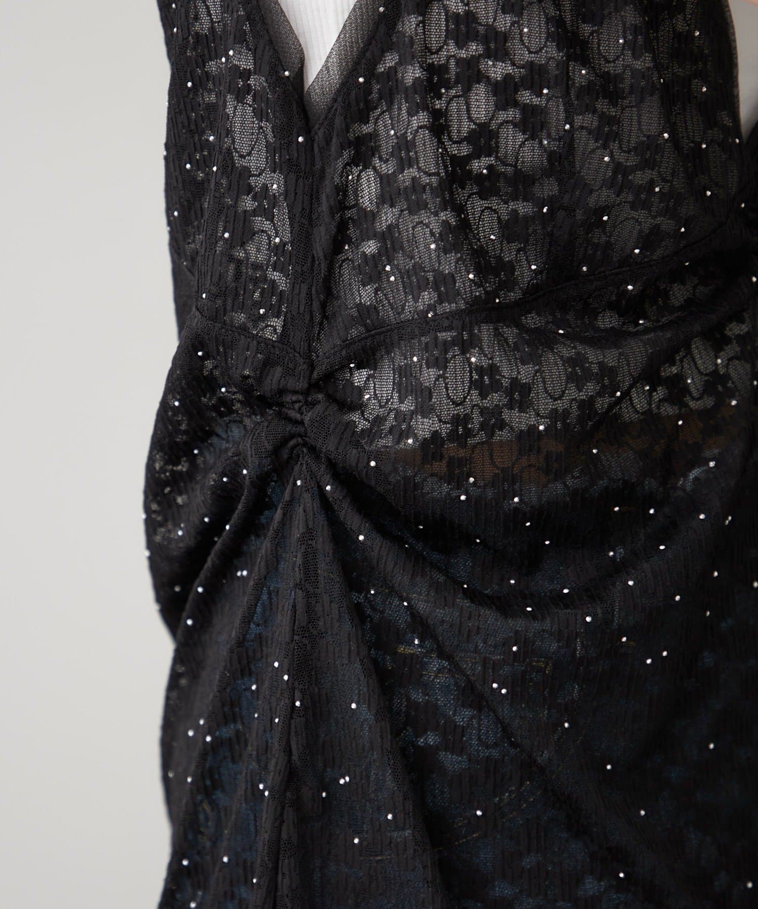 mystic(ミスティック) シャイニーレースタンクワンピ