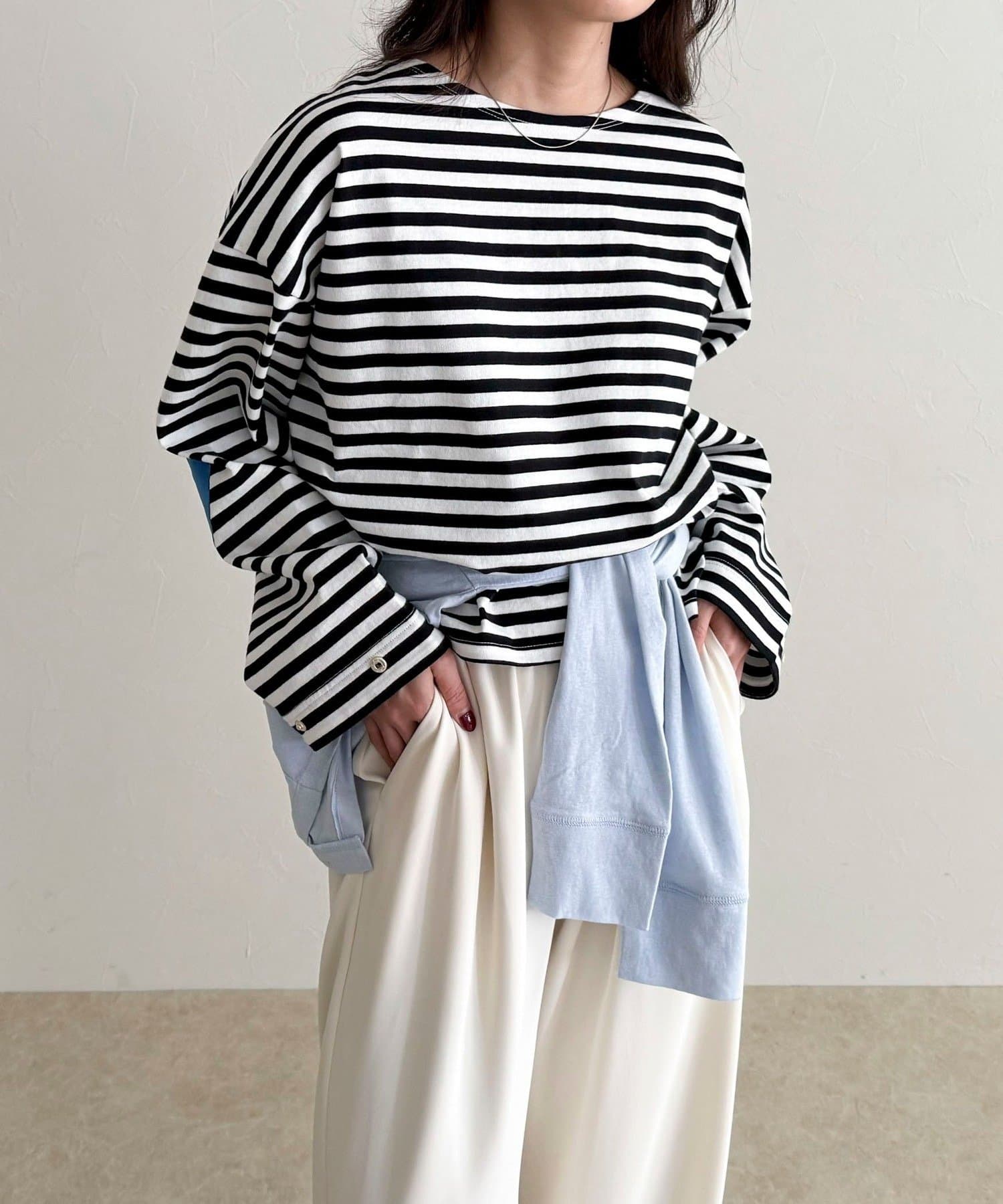 FREDY & GLOSTER(フレディ アンド グロスター) ボーダーハートパッチプルオーバー