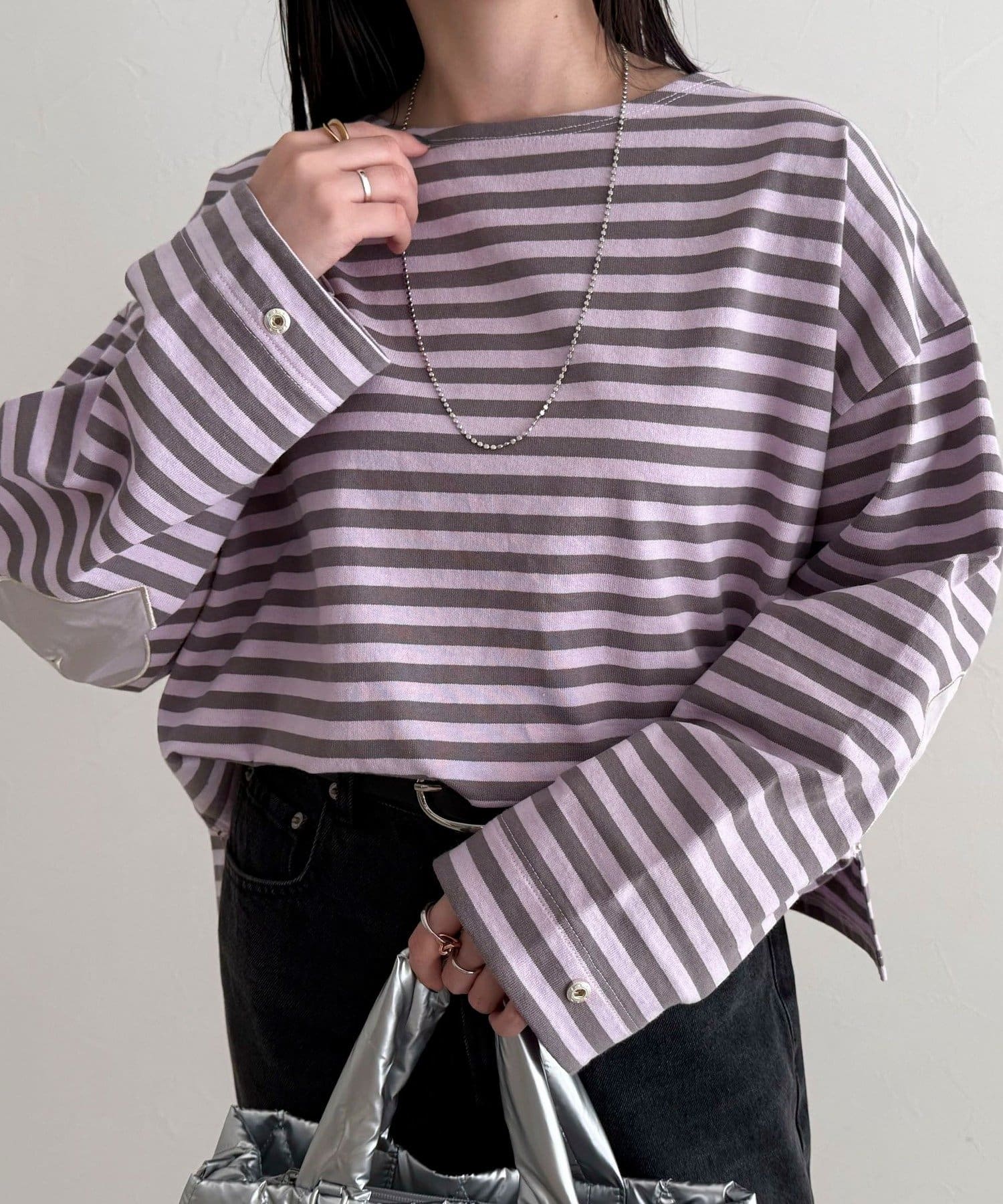 FREDY & GLOSTER(フレディ アンド グロスター) ボーダーハートパッチプルオーバー