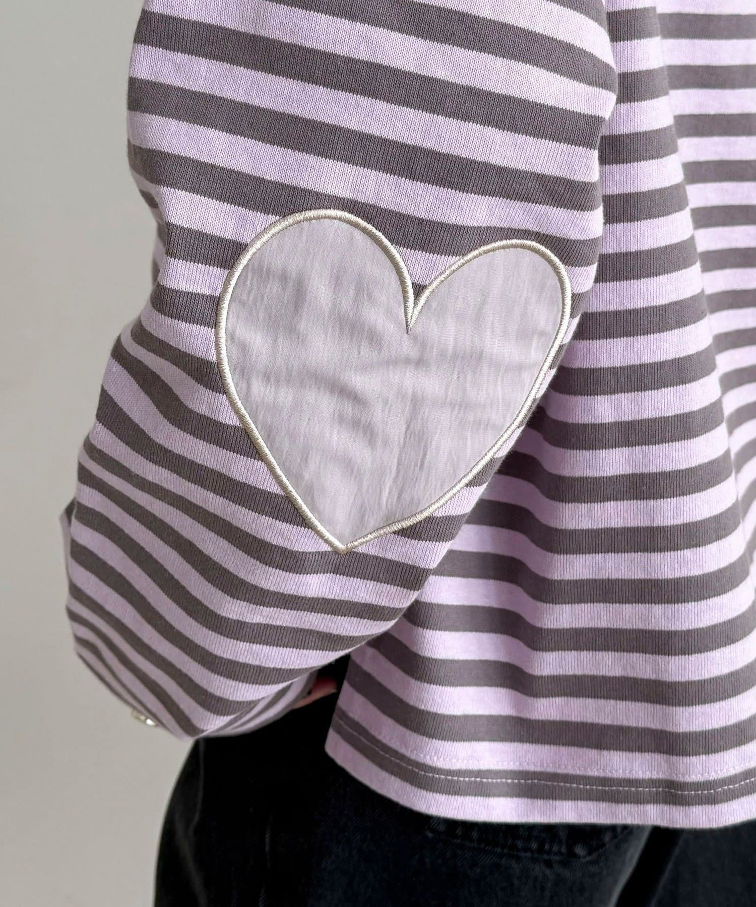 FREDY & GLOSTER(フレディ アンド グロスター) ボーダーハートパッチプルオーバー