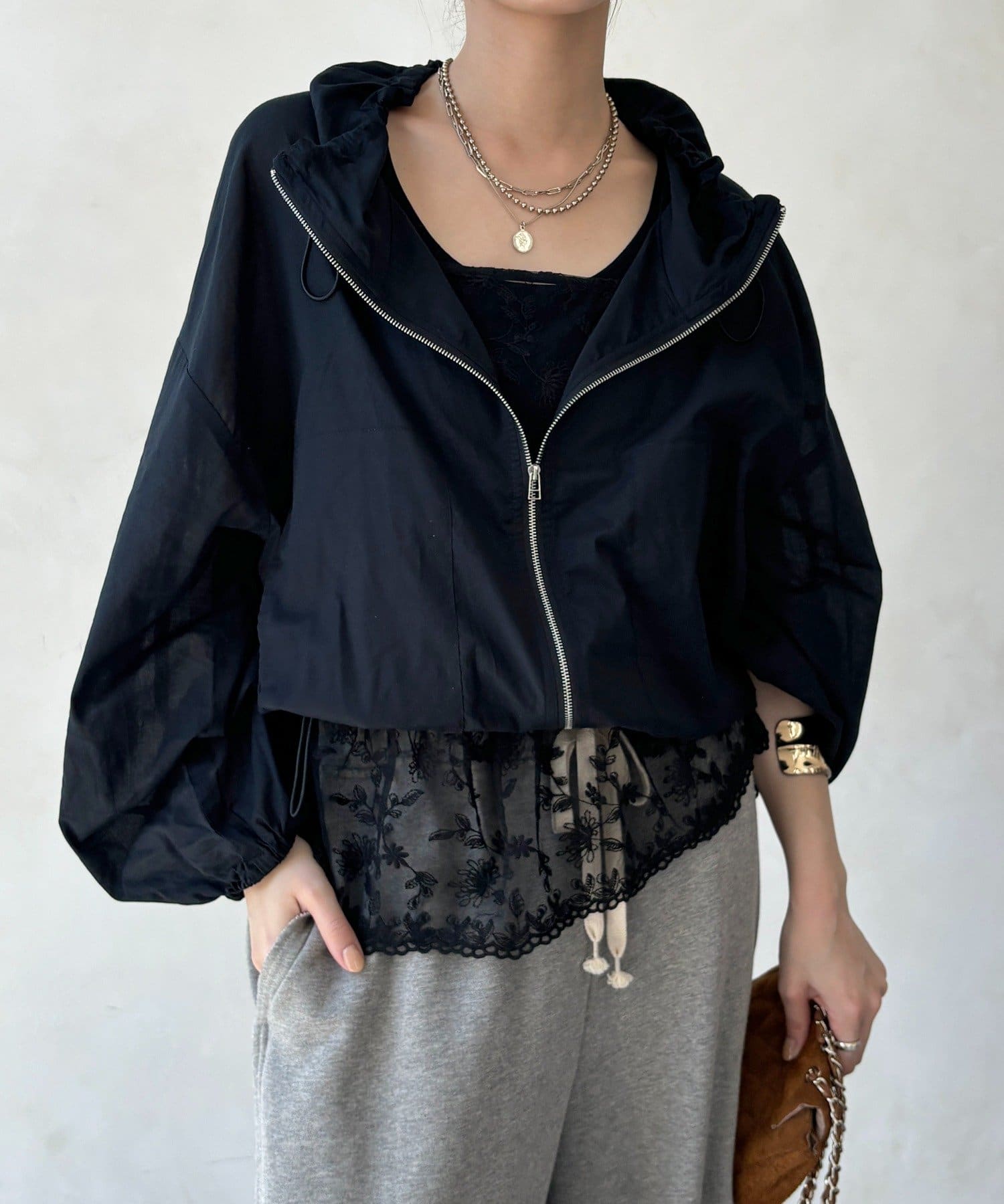 DOUDOU(ドゥドゥ) 綿ローンドロストブルゾン