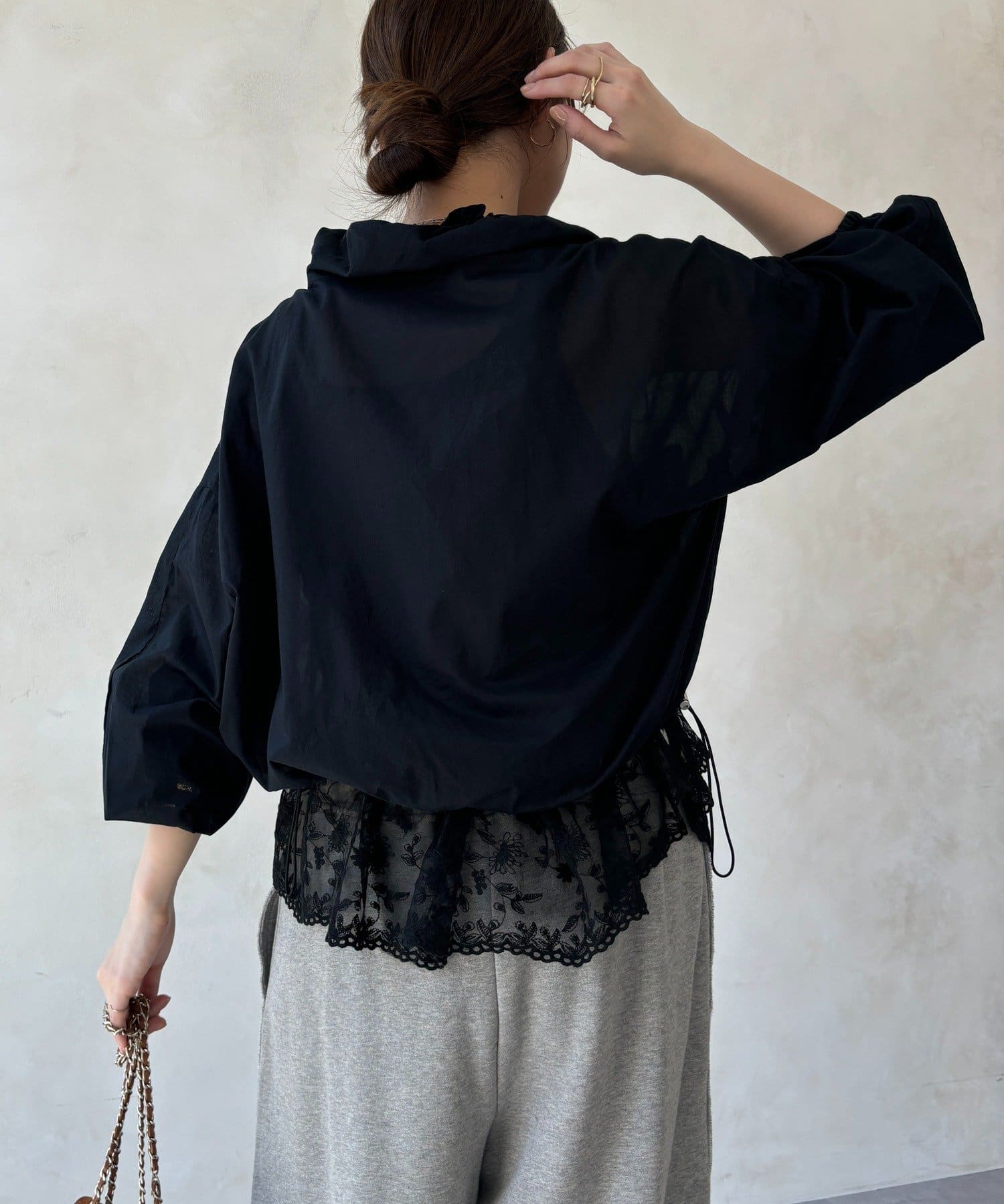 DOUDOU(ドゥドゥ) 綿ローンドロストブルゾン