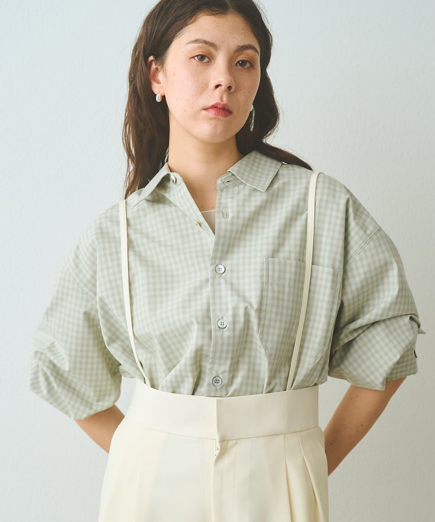 Whim Gazette(ウィム ガゼット) 【COOR】OMBRE CHECK SHIRTS