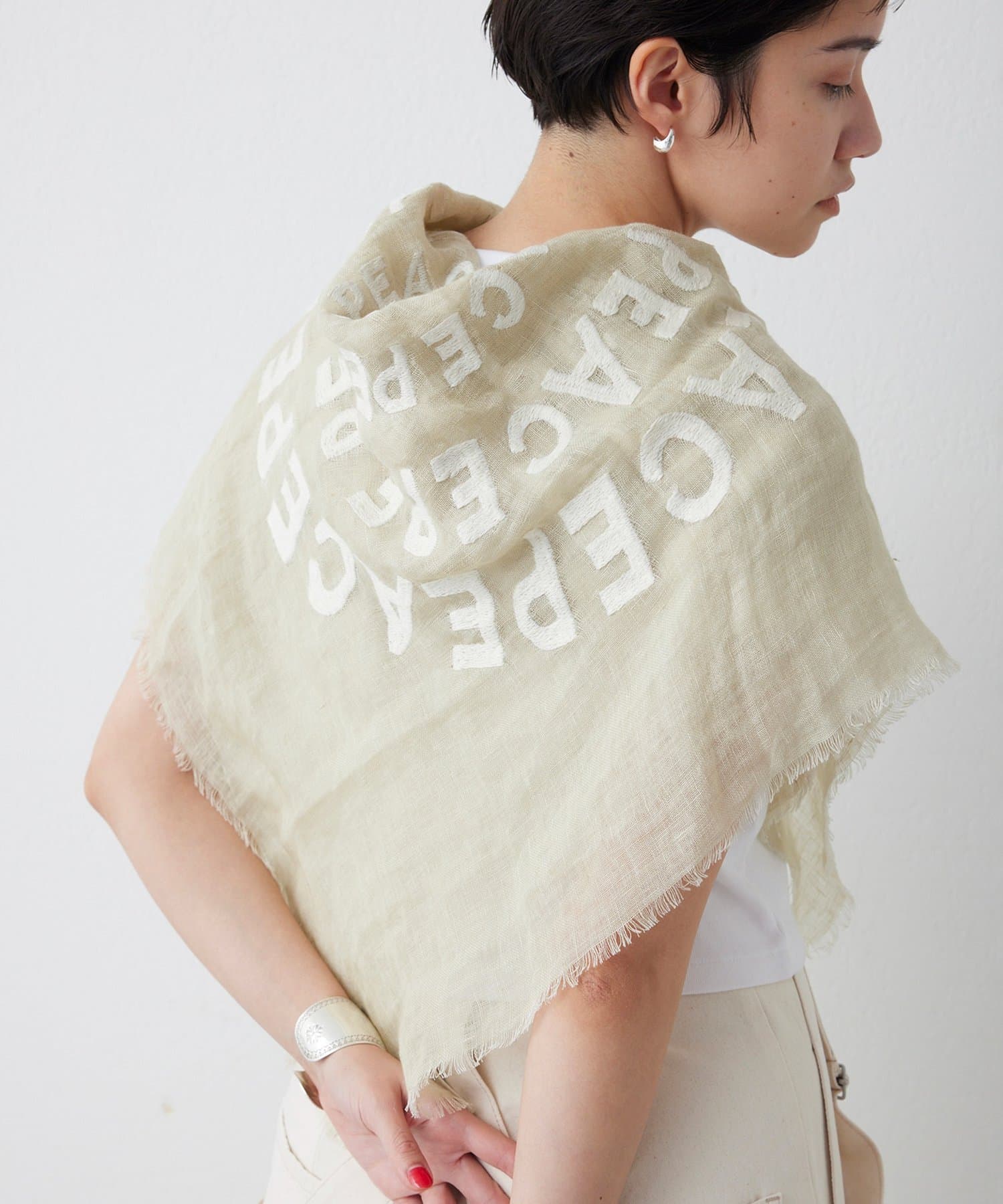 Whim Gazette(ウィム ガゼット) 【CITRUS】別注エンブロイダリーストール