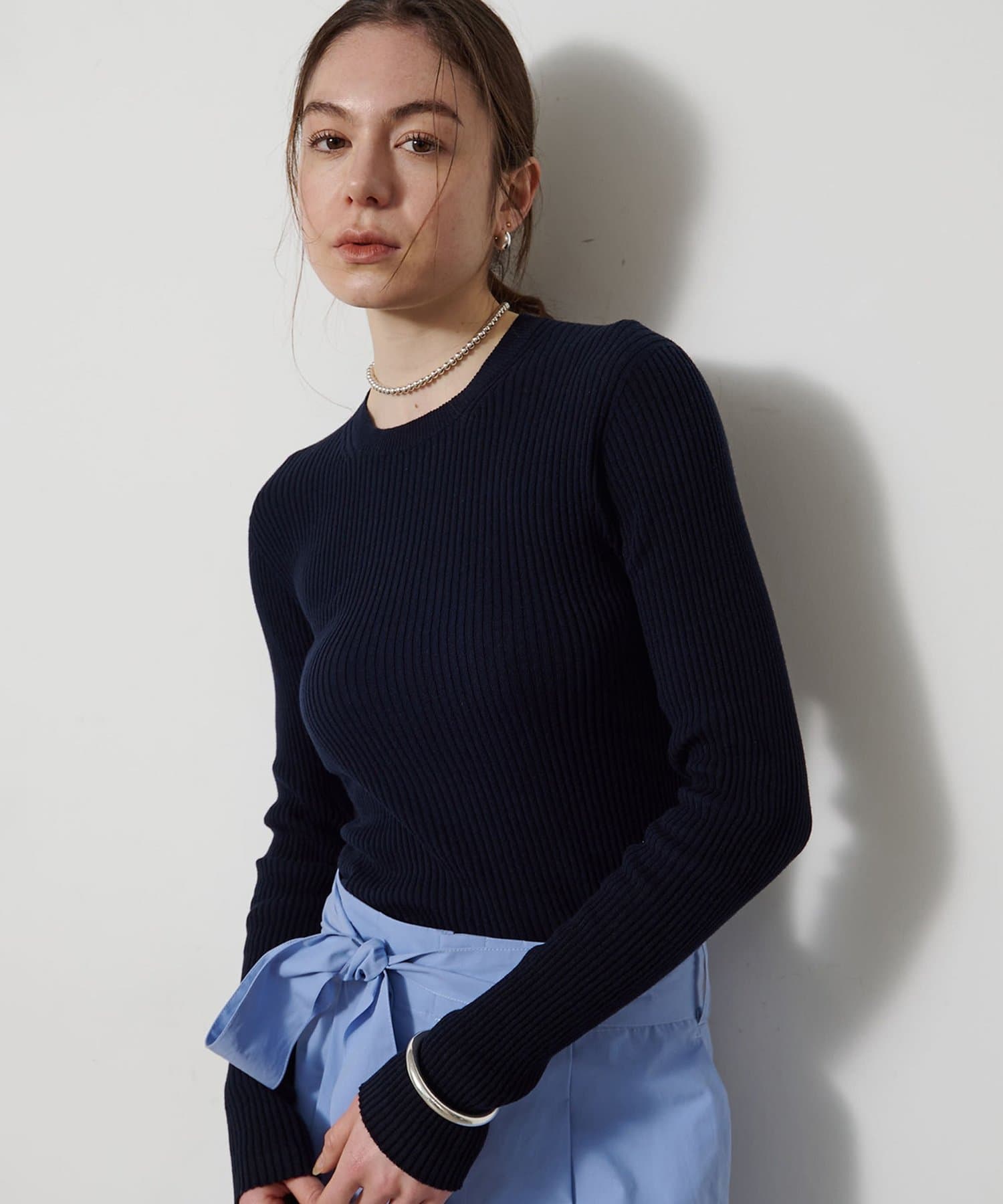 Whim Gazette(ウィム ガゼット) ホールガーメントRIBプルオーバー