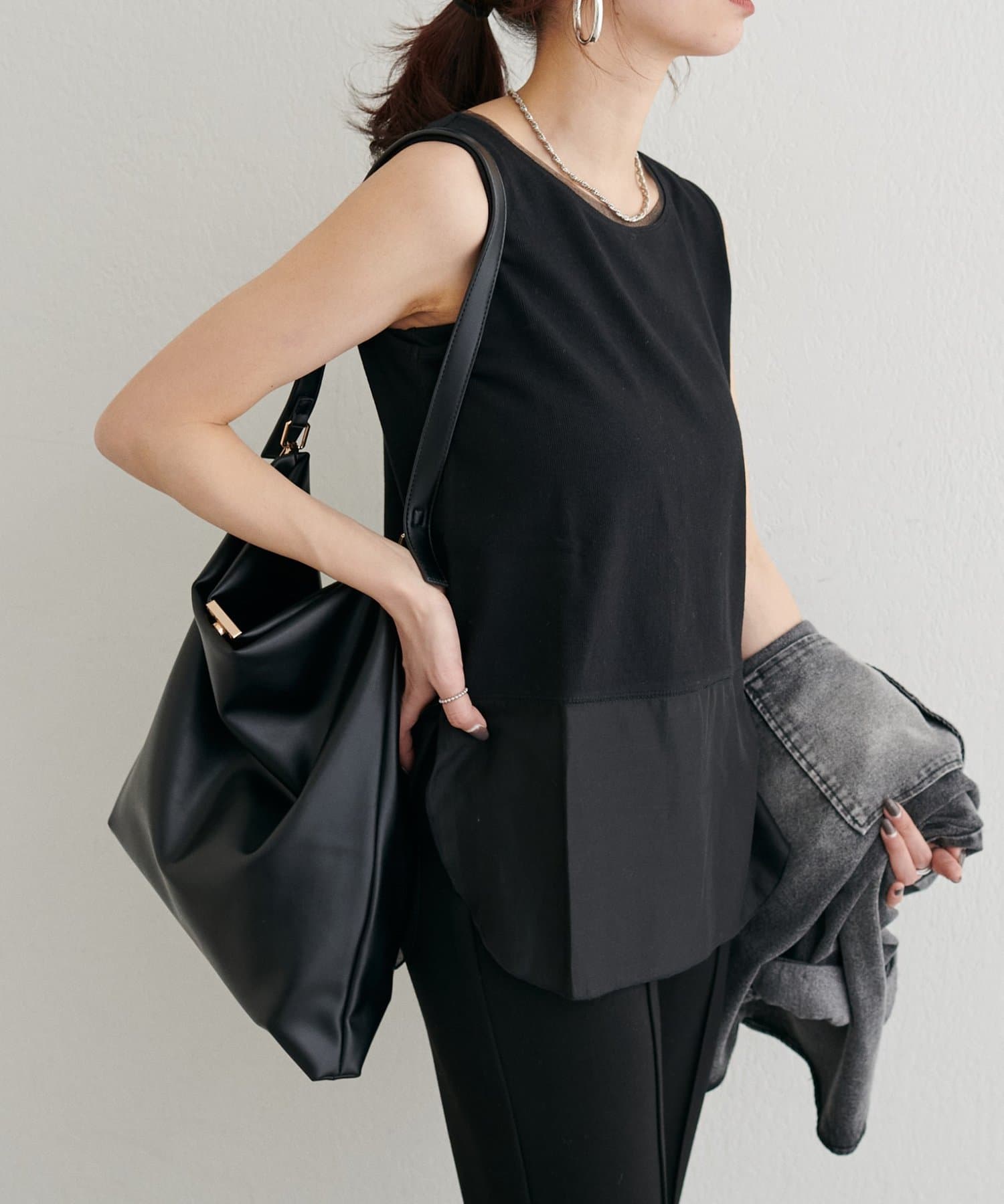 LARUTA(ラルータ) シアードッキングノースリ