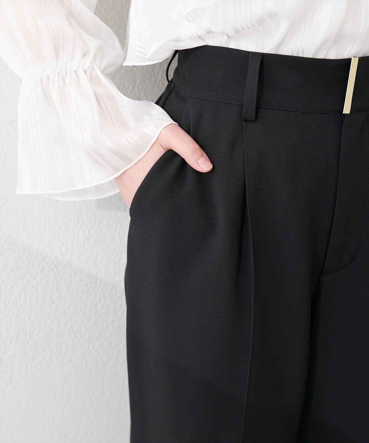 natural couture(ナチュラルクチュール) 〈osono〉ワイドパンツ