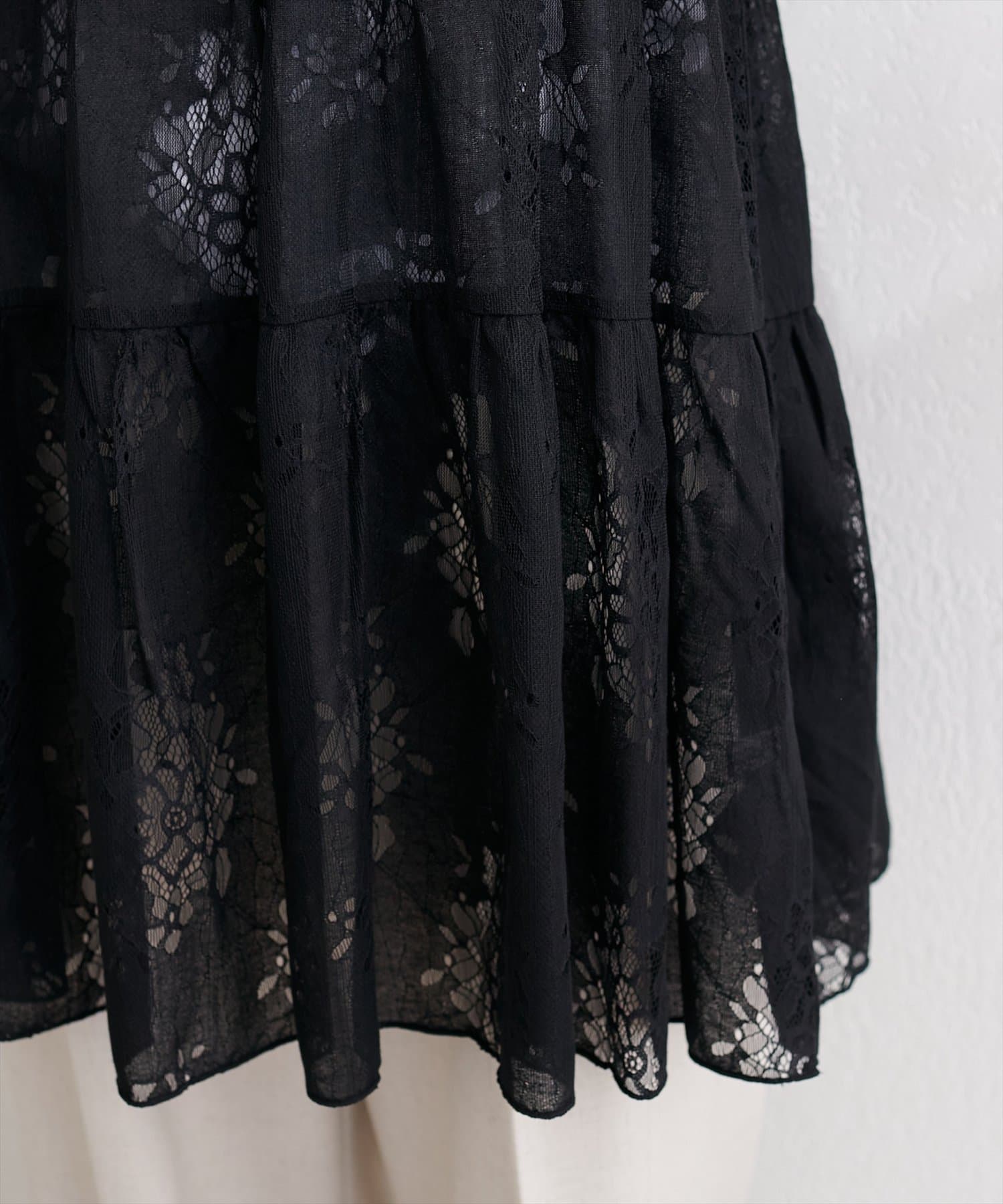 natural couture(ナチュラルクチュール) フラワーレースキャミチュニック