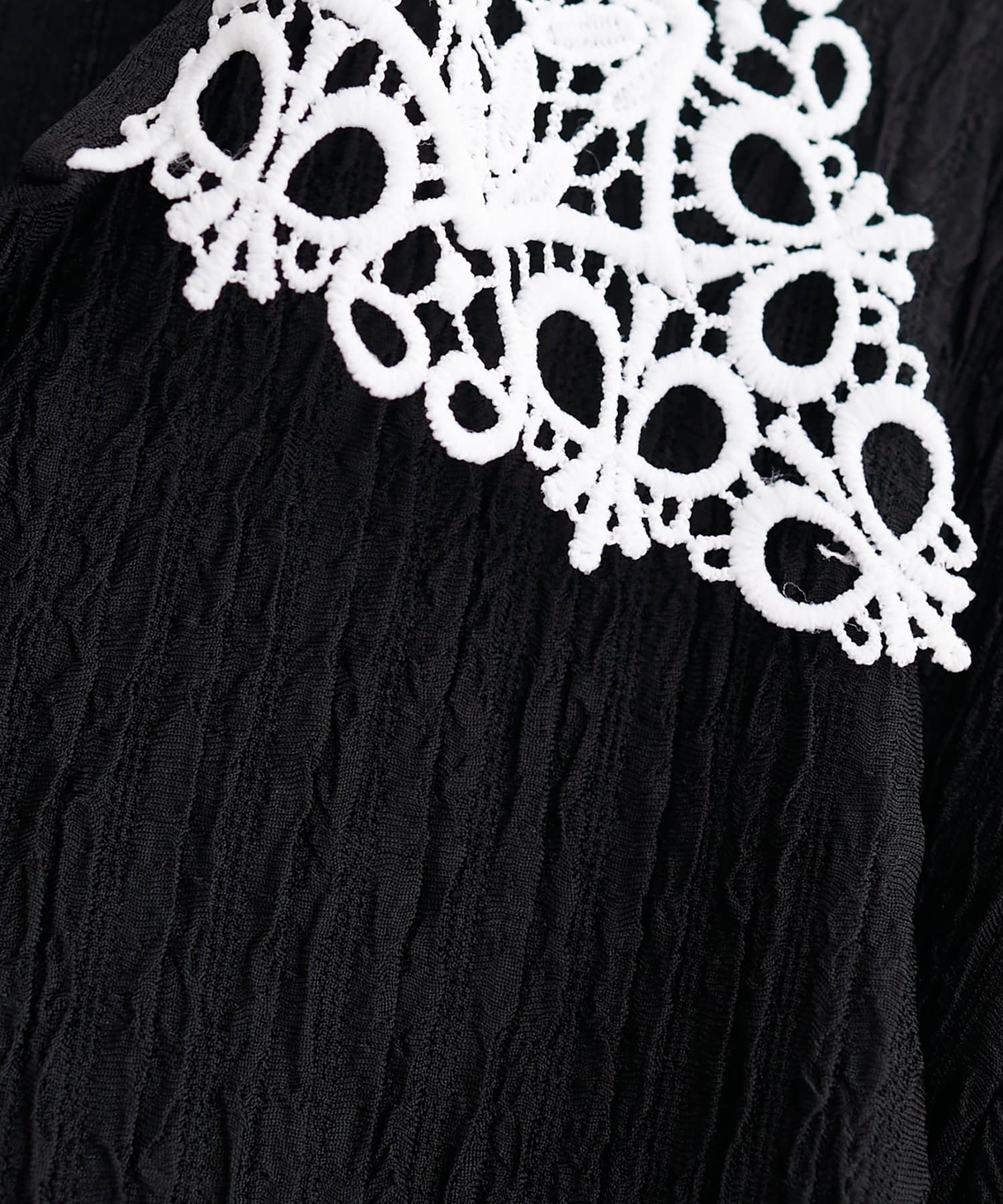 natural couture(ナチュラルクチュール) レース衿ロンT