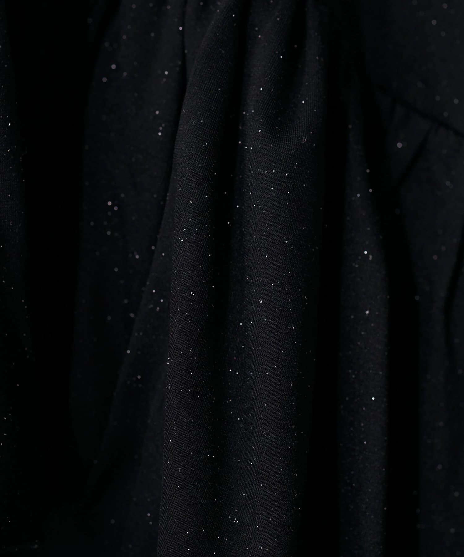 natural couture(ナチュラルクチュール) ペプラムラメパーカー