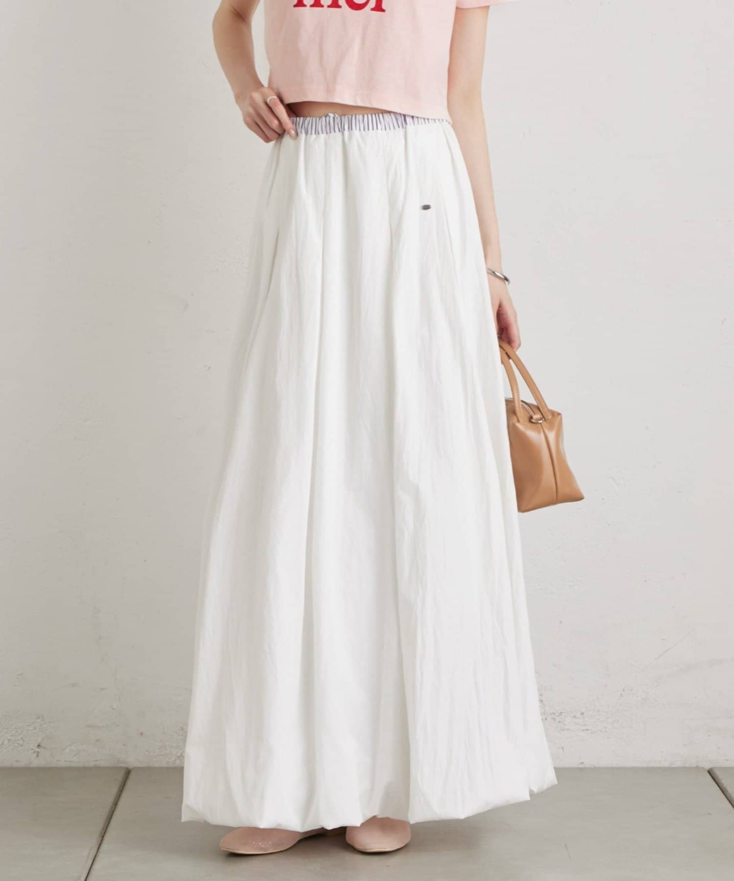 mysticのストライプバルーンスカート