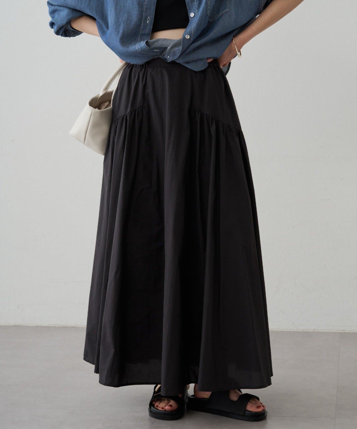 LOUNGEDRESS(ラウンジドレス) パネルギャザースカート