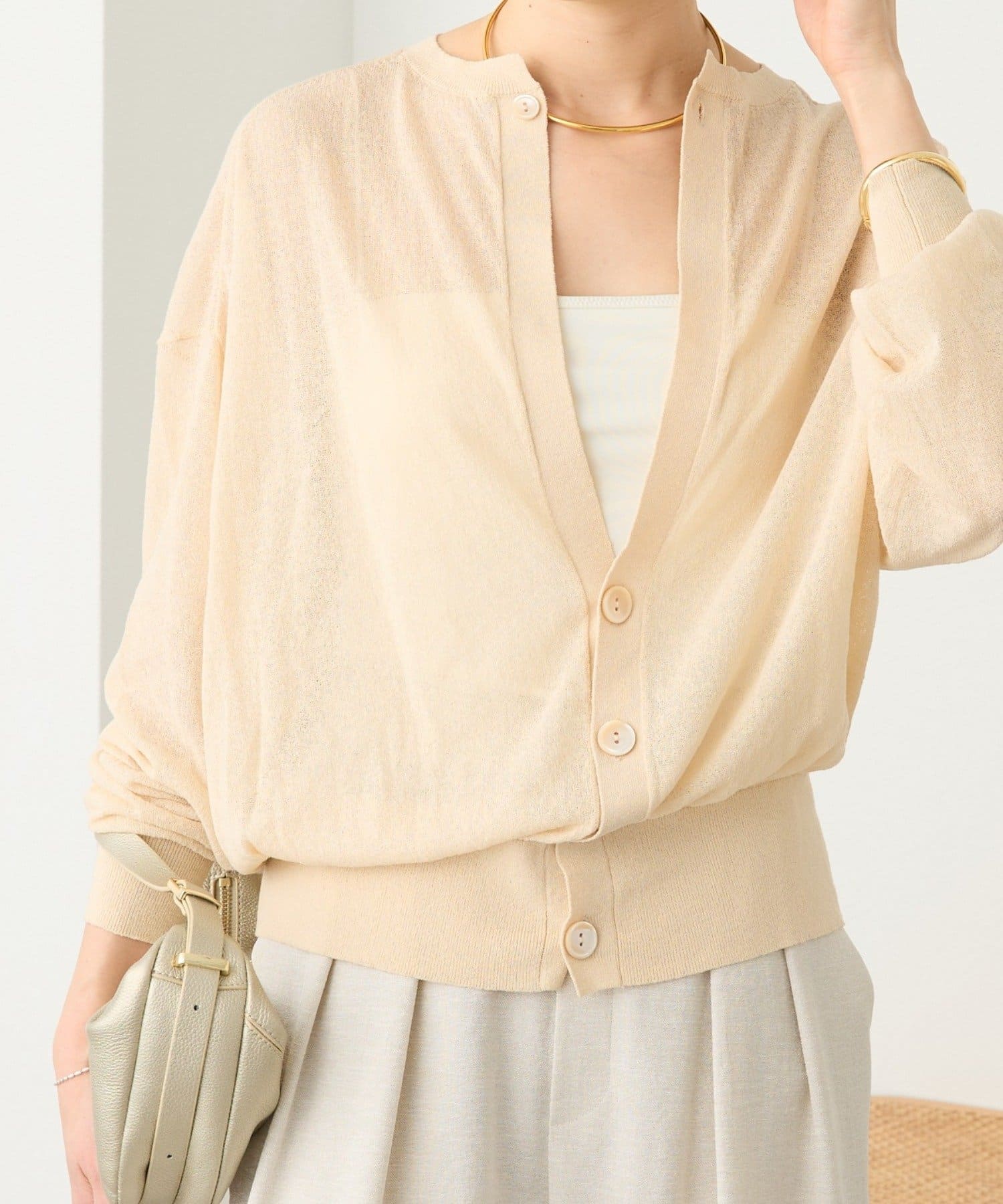 RIVE DROITE(リヴドロワ) 予約【アレンジ自在】2wayオープンバックニット