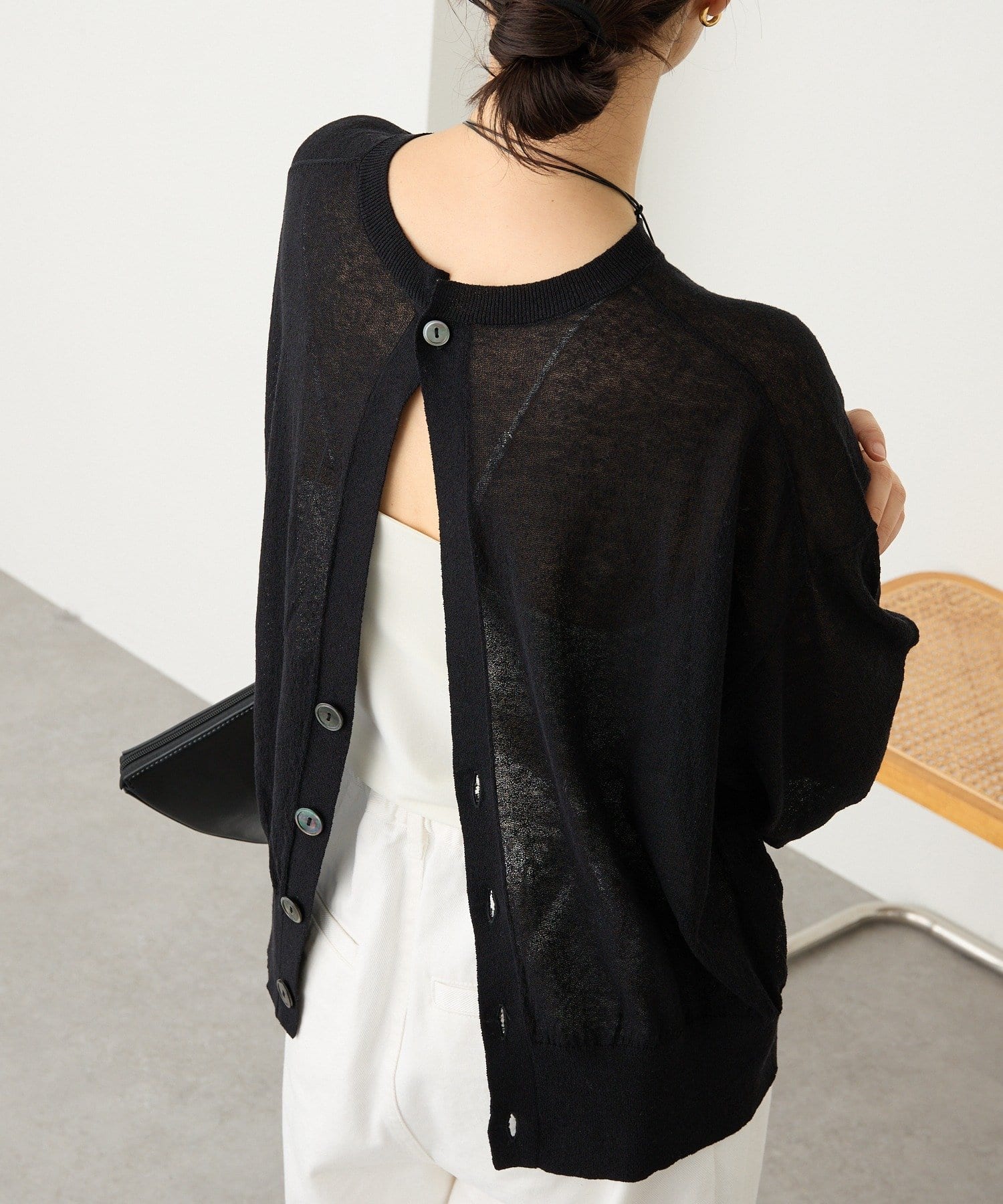 RIVE DROITE(リヴドロワ) 予約【アレンジ自在】2wayオープンバックニット