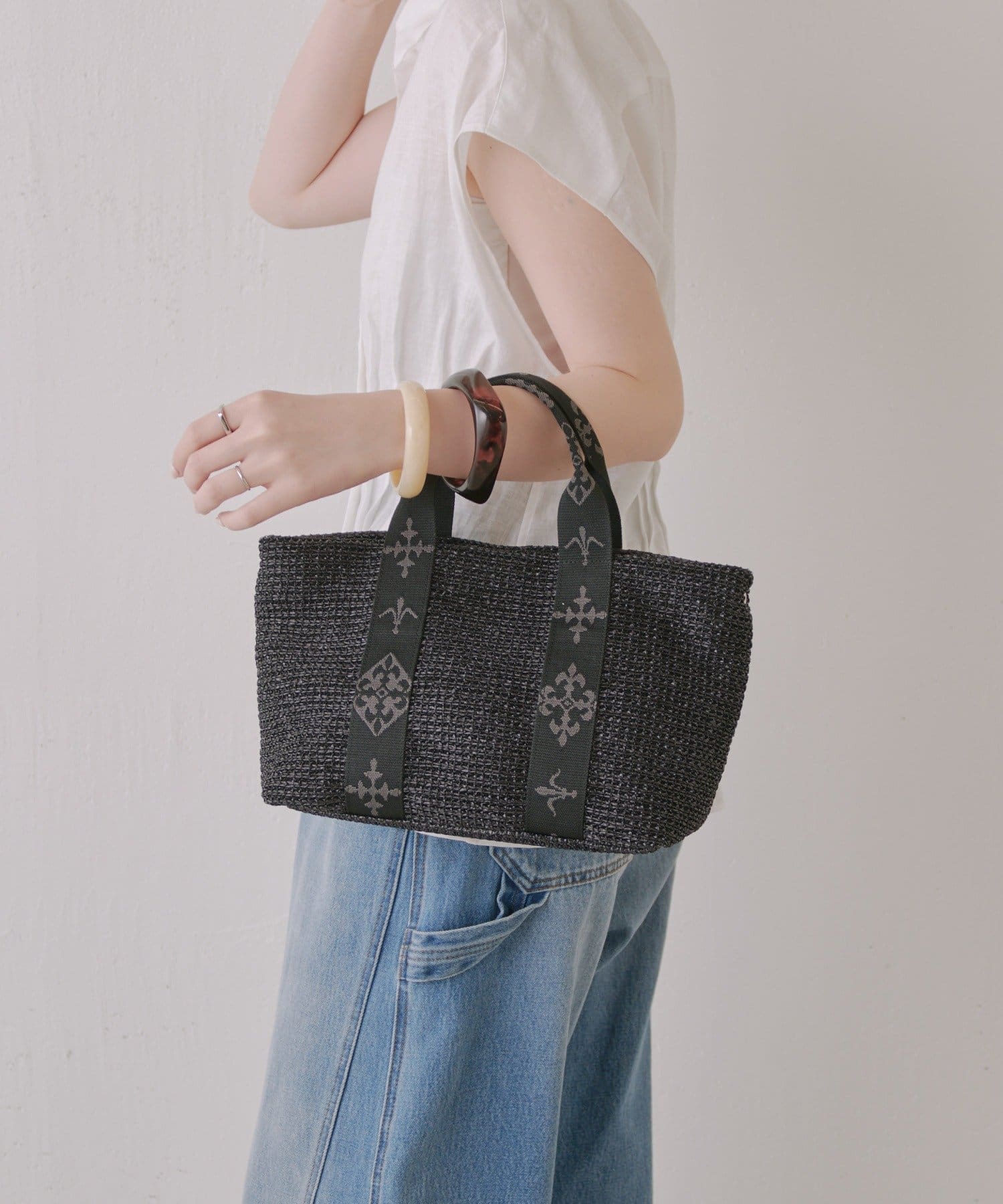 russet(ラシット) ［お気に入り総選挙対象］ナイロンラフィアデイリーミニトートバッグ