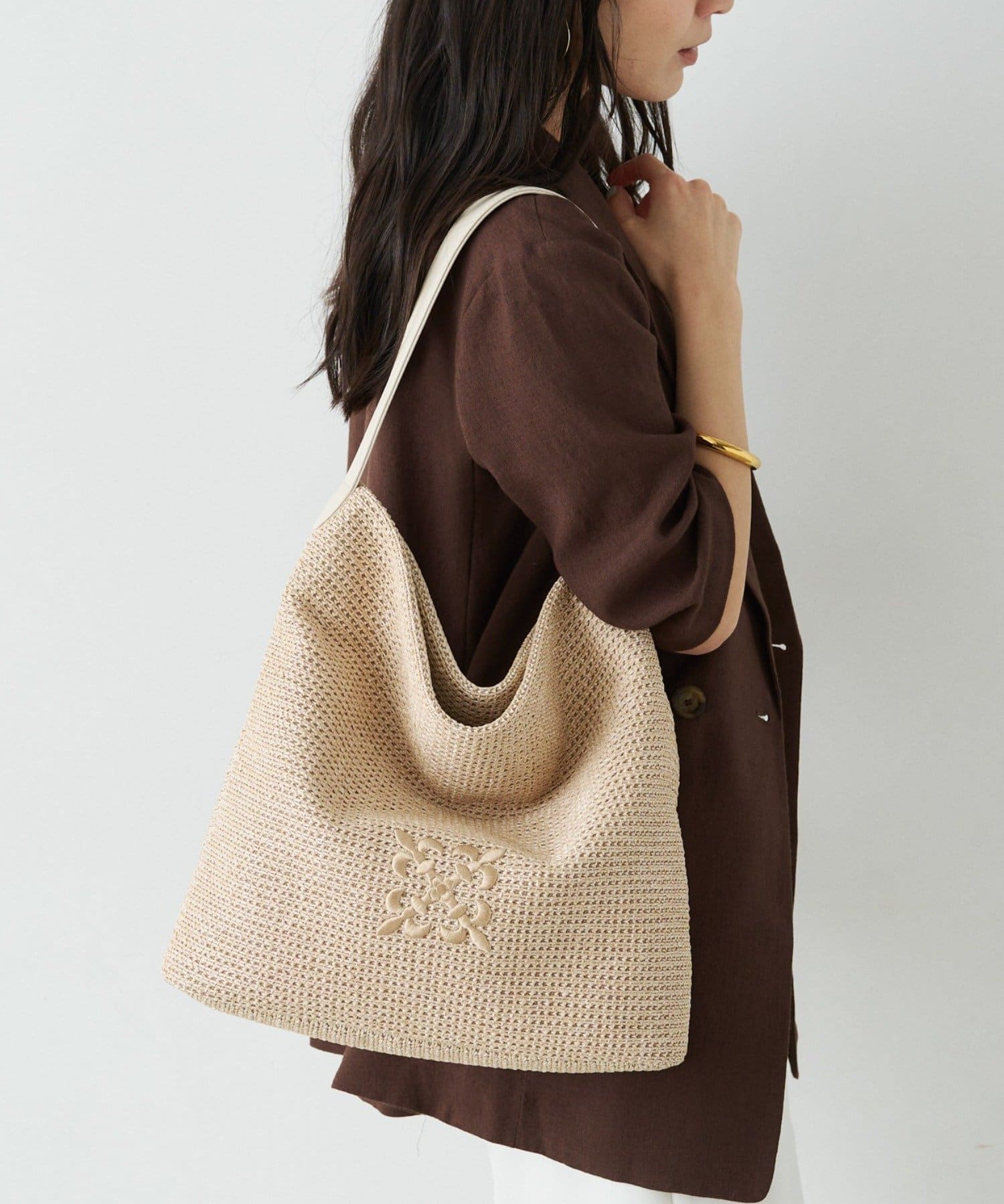 russet(ラシット) ［お気に入り総選挙対象］ナイロンラフィアワンショルダーバッグ