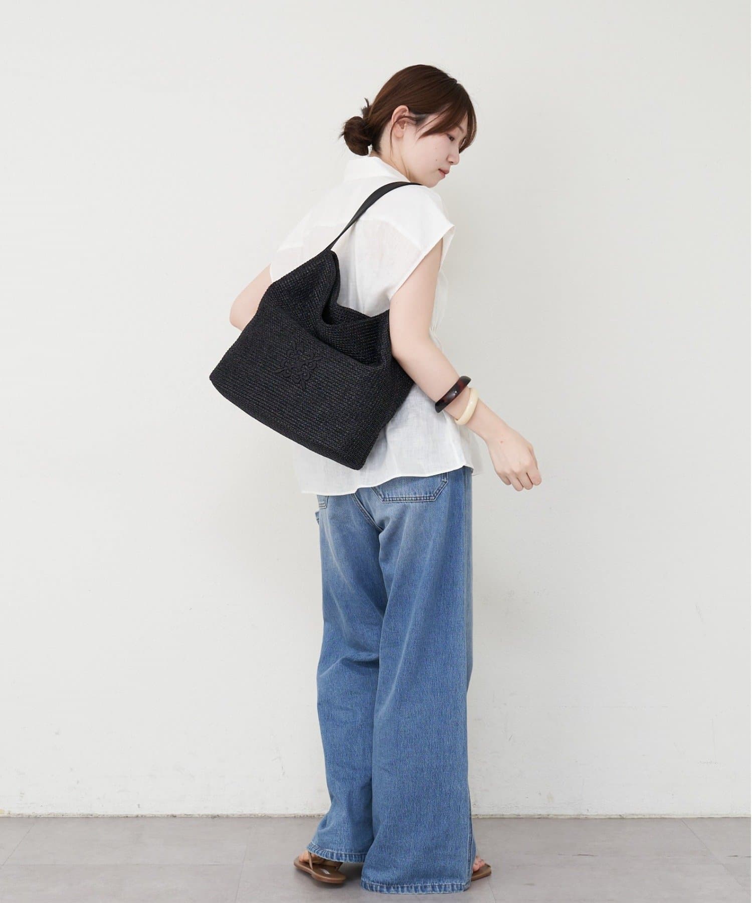 russet(ラシット) ［お気に入り総選挙対象］ナイロンラフィアワンショルダーバッグ