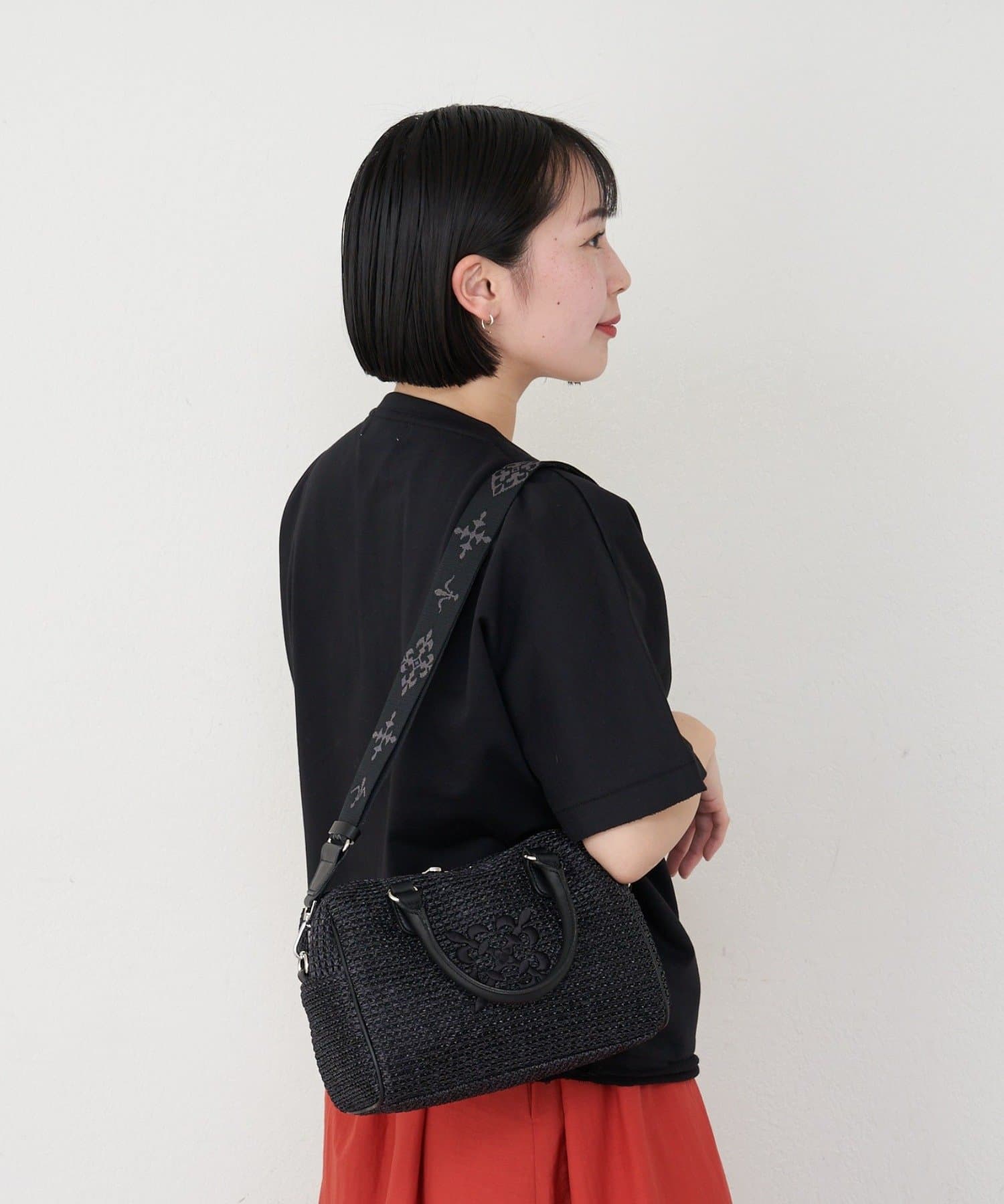 russet(ラシット) ［お気に入り総選挙対象］ナイロンラフィアミニボストンバッグ