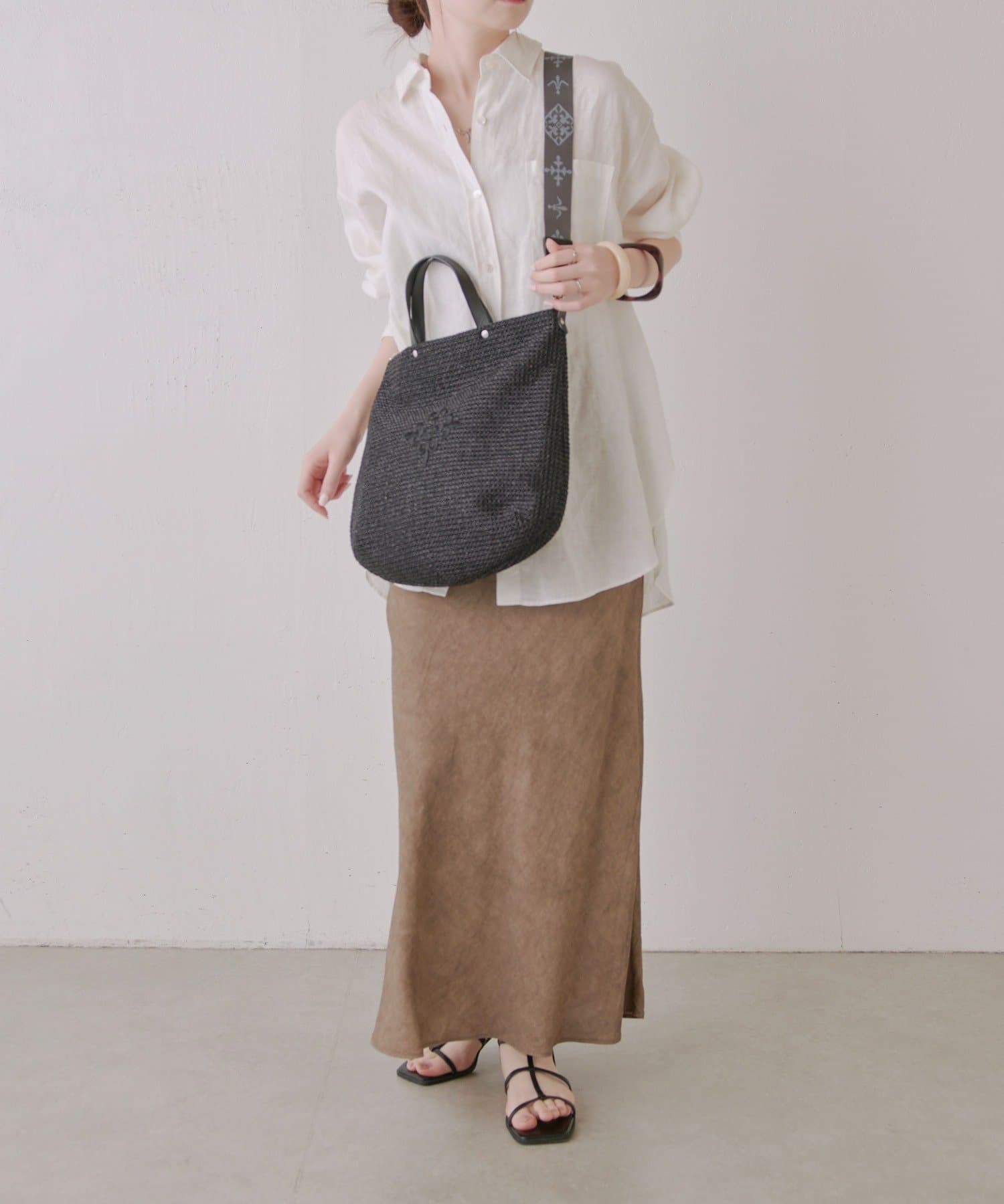 russet(ラシット) ［お気に入り総選挙対象］《WEB限定》スリム2WAYトートバッグ <ナイロンラフィア>