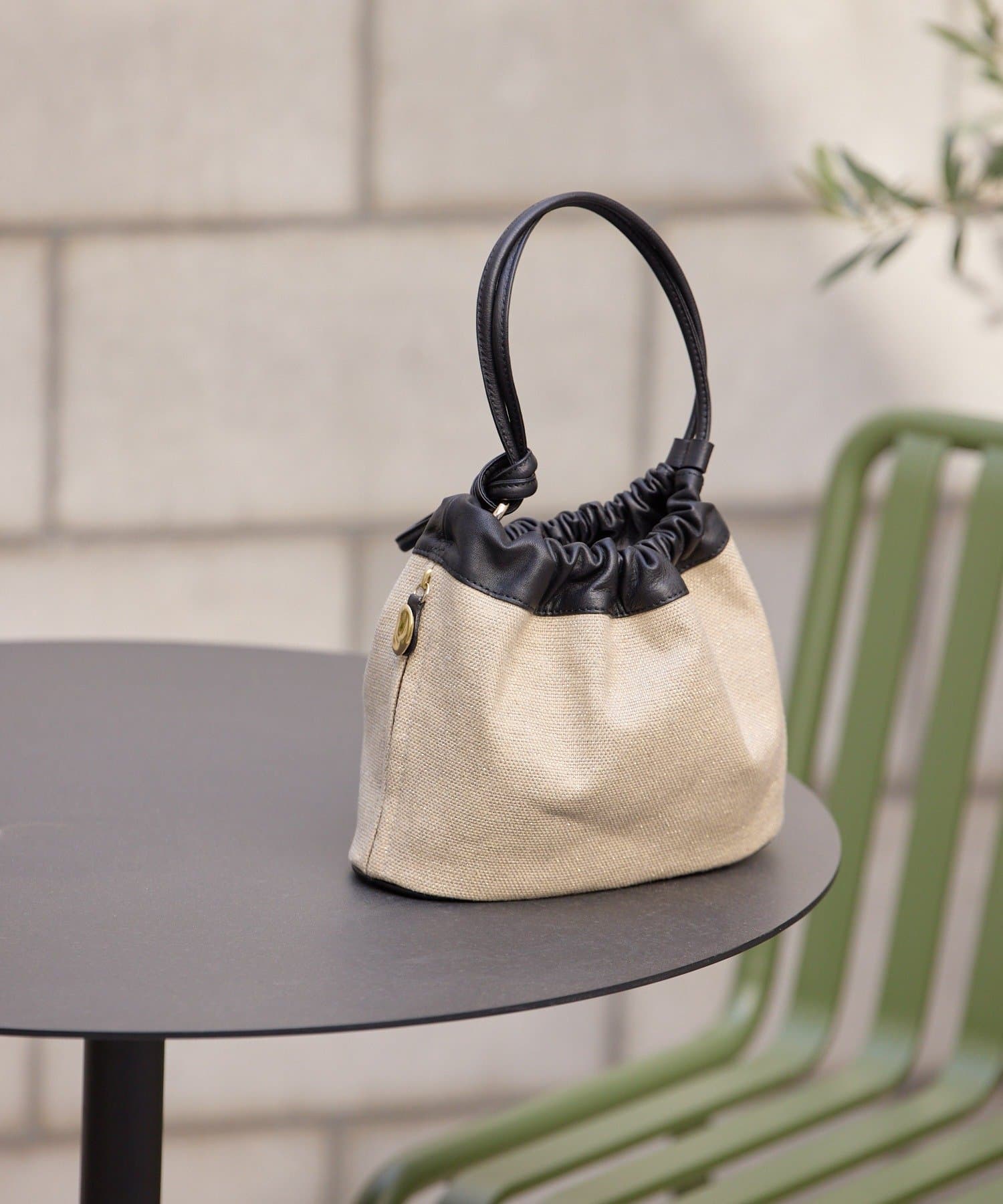 gemeil(ジェムイル) 【数量限定】バイカラー巾着キャンバスバッグ(CE-1716)