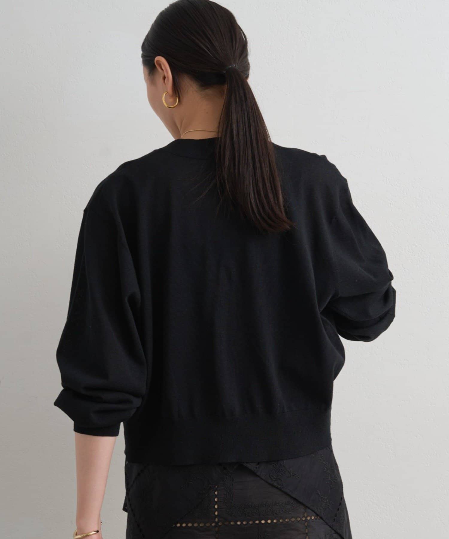 LOUNGEDRESS(ラウンジドレス) ZIPニットカーデ