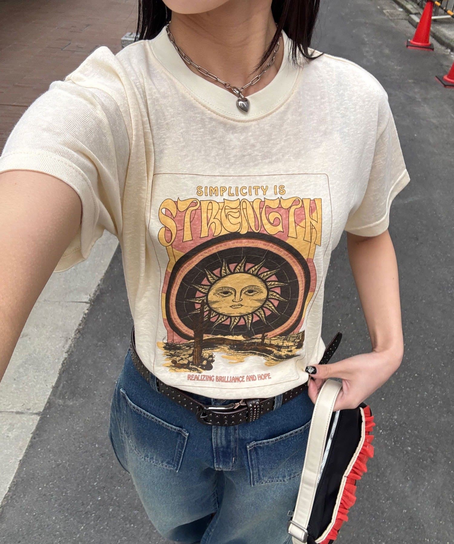 CIAOPANIC(チャオパニック) ヴィンテージライクスラブTee