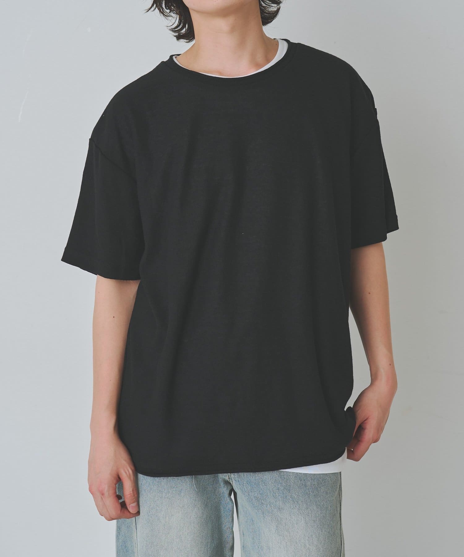 COLONY 2139(コロニー トゥーワンスリーナイン) ニットソーレイヤードセット半袖T