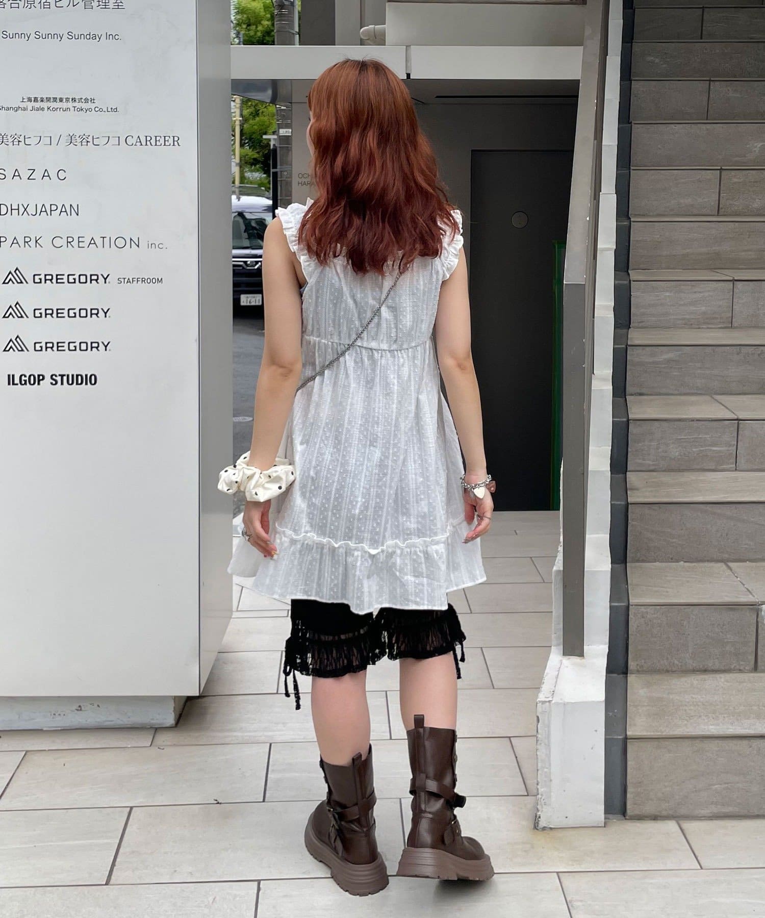 CIAOPANIC(チャオパニック) 裾フリルレースバイカーショーツ