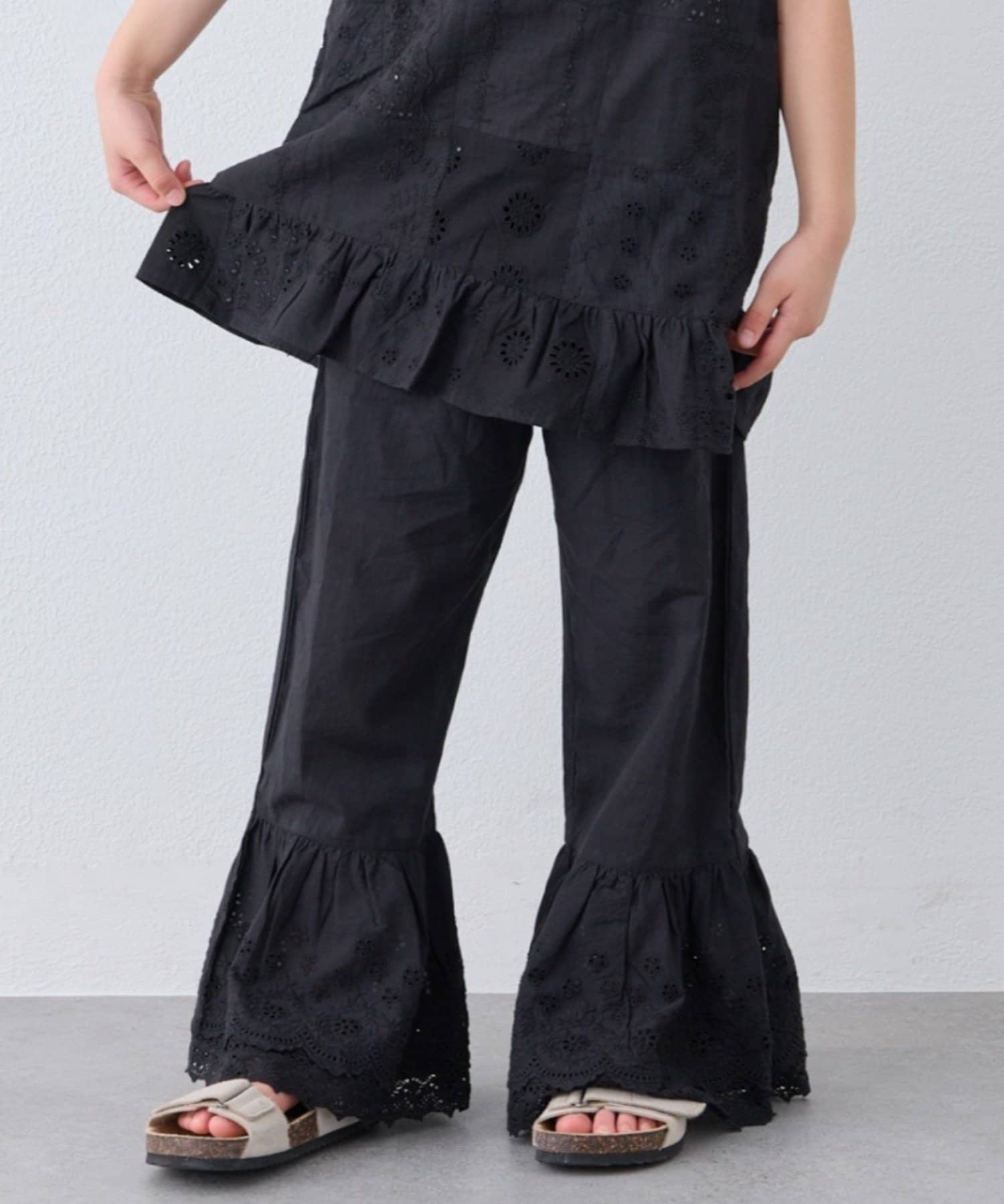 CIAOPANIC TYPY(チャオパニックティピー) 【KIDS】【India】裾レースラッパパンツ