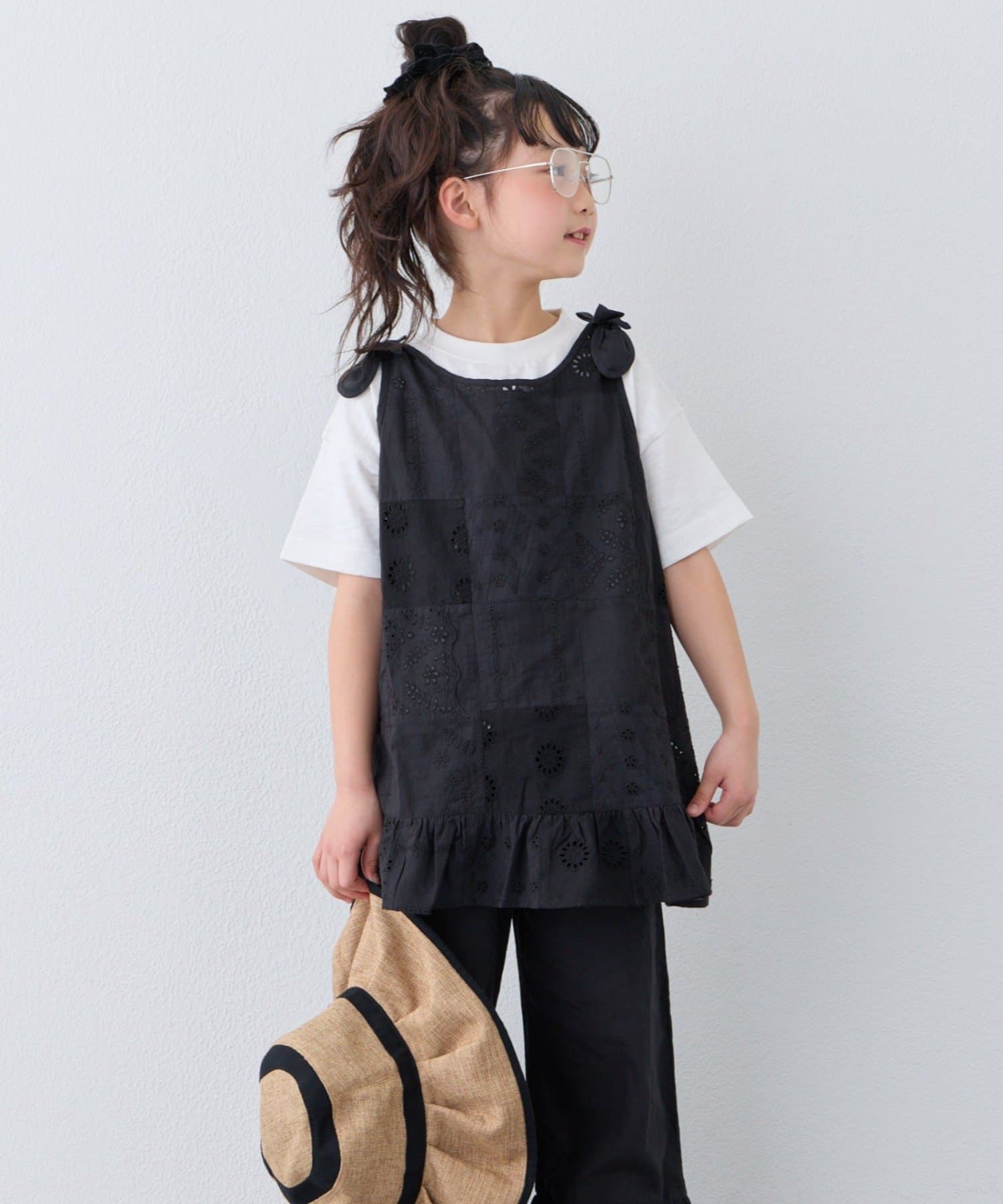 CIAOPANIC TYPY(チャオパニックティピー) 【KIDS】【India】パッチワークレースチュニック