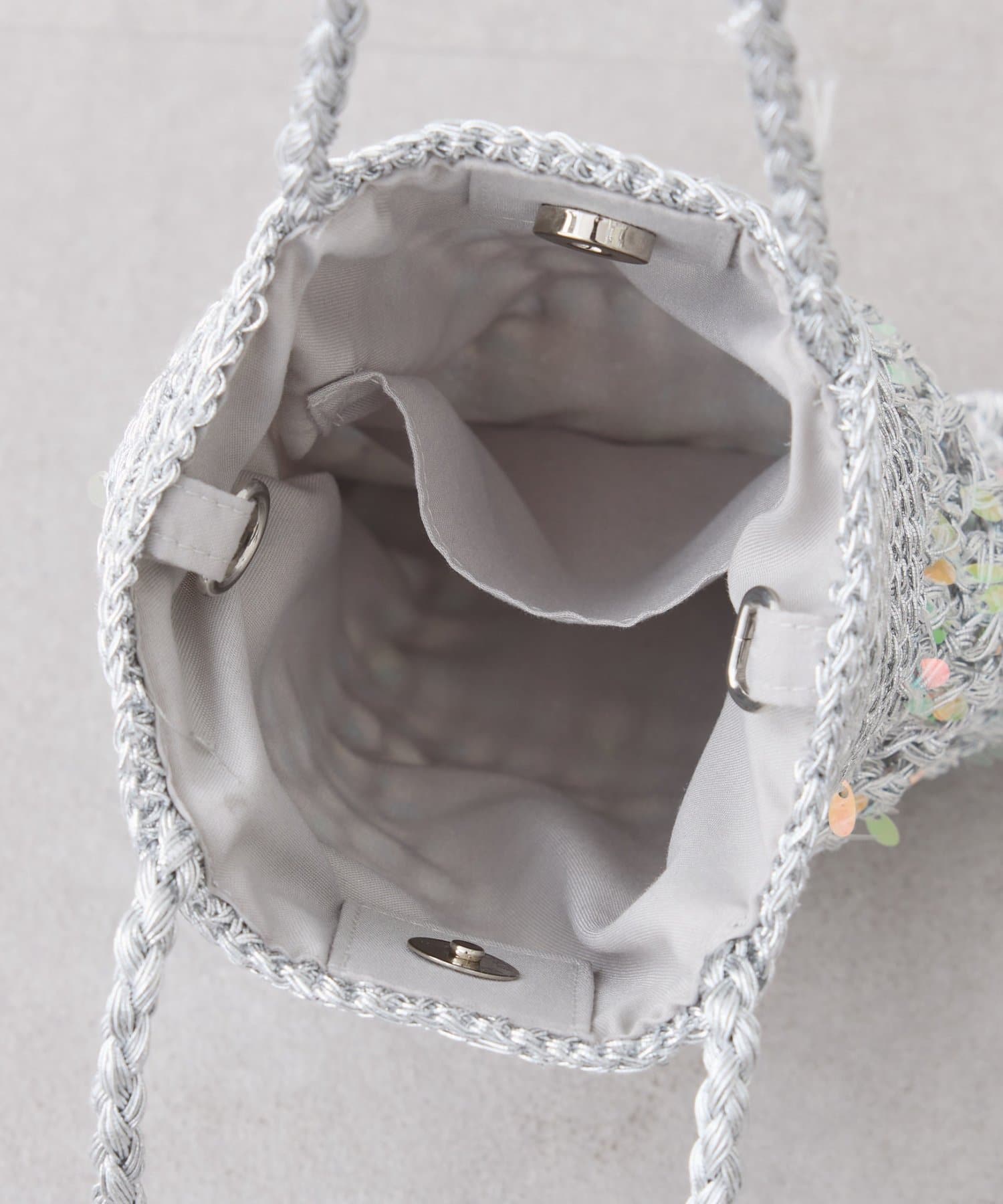 CIAOPANIC TYPY(チャオパニックティピー) :【2WAYで使用可能！】チェーン付き手編みスパンコールBAG