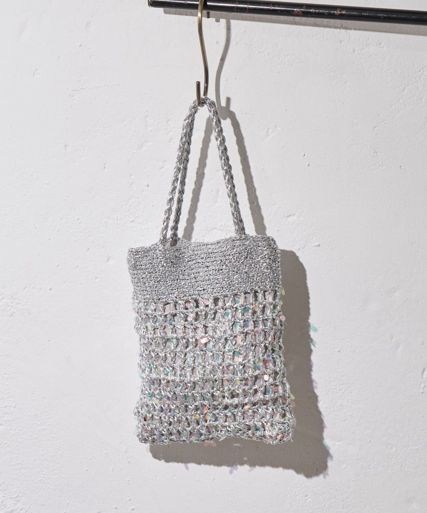 CIAOPANIC TYPY(チャオパニックティピー) :【2WAYで使用可能！】チェーン付き手編みスパンコールBAG